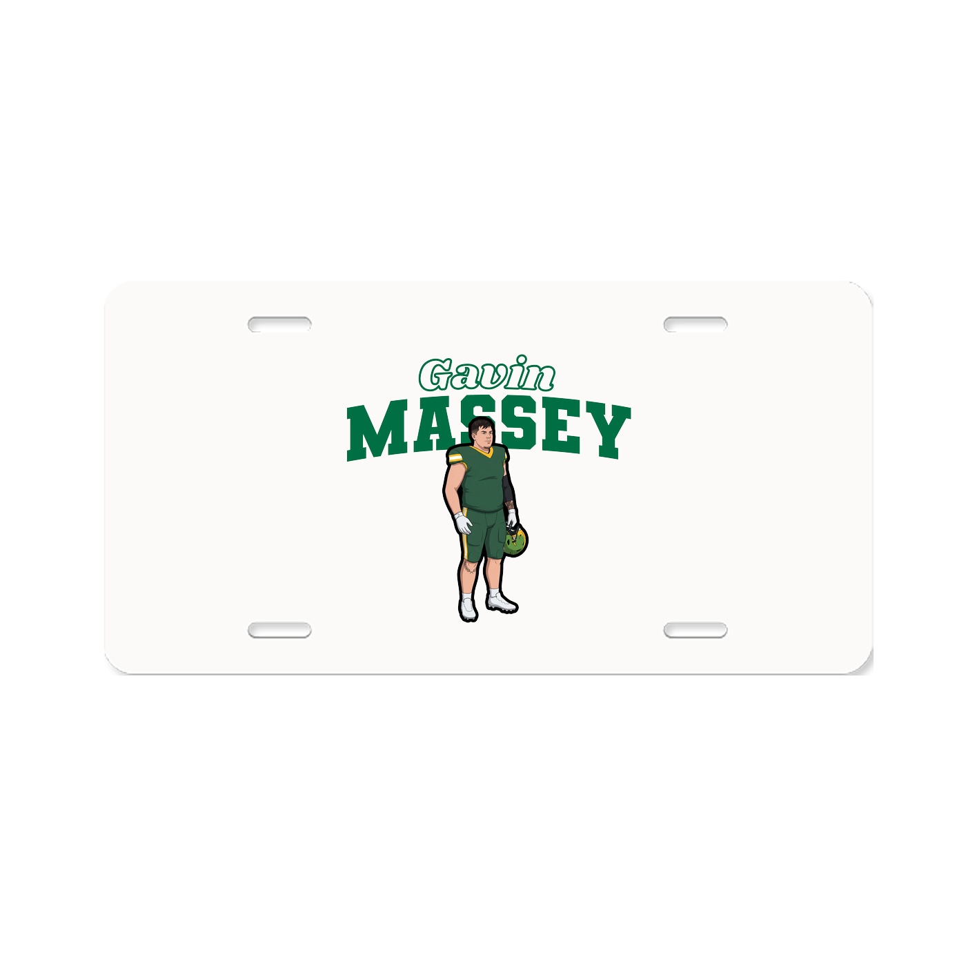 License Plate — Name Arch in Classic