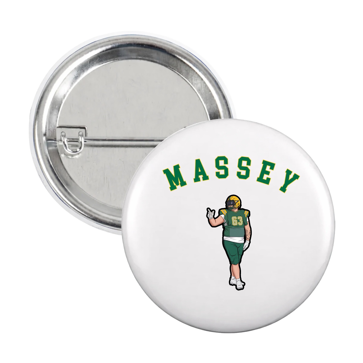 Game Day Button — Shirsey Arch in White