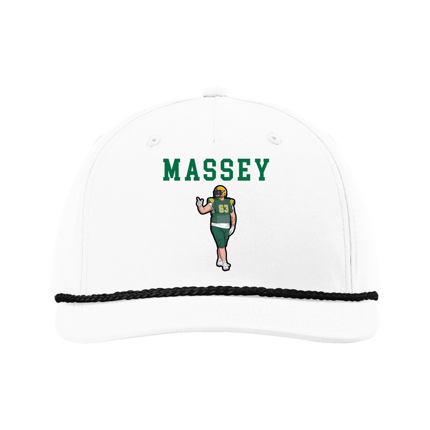 Five-Panel Classic Rope Cap — Shirsey in White