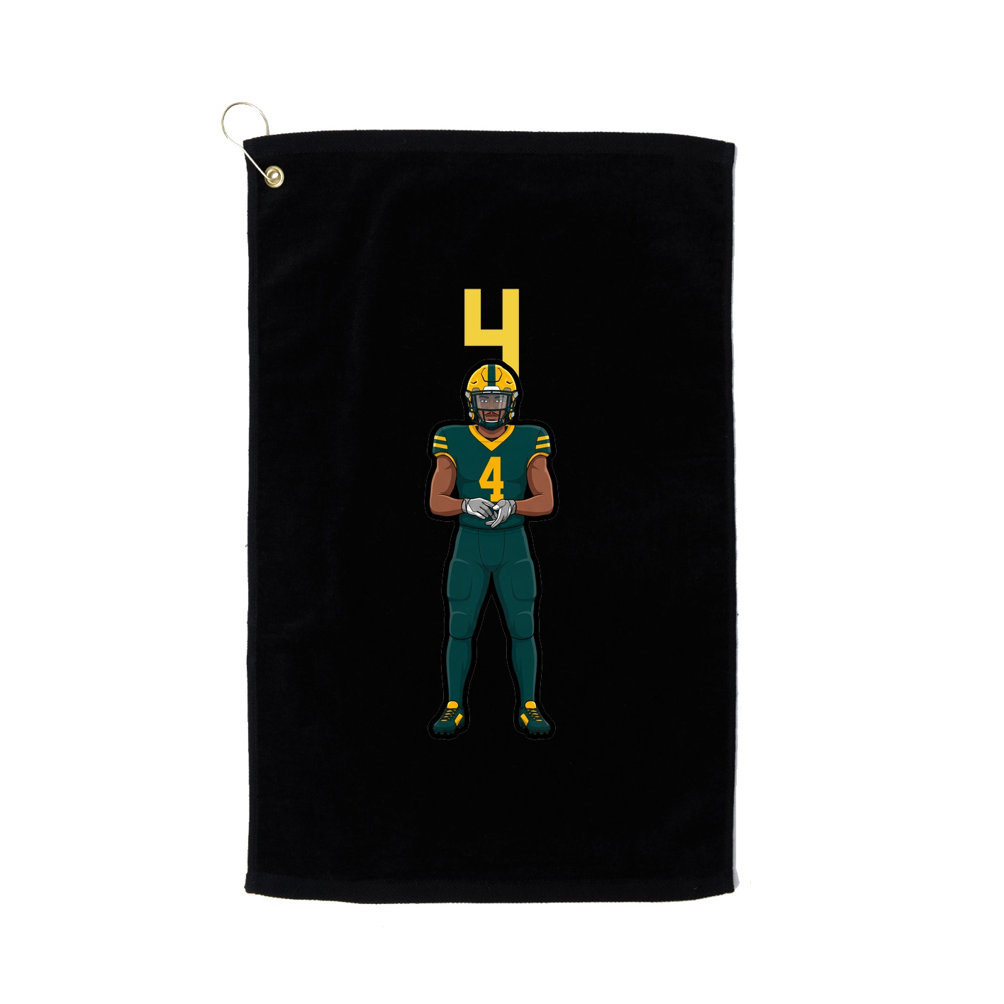 Golf Towel — Number Top in Black