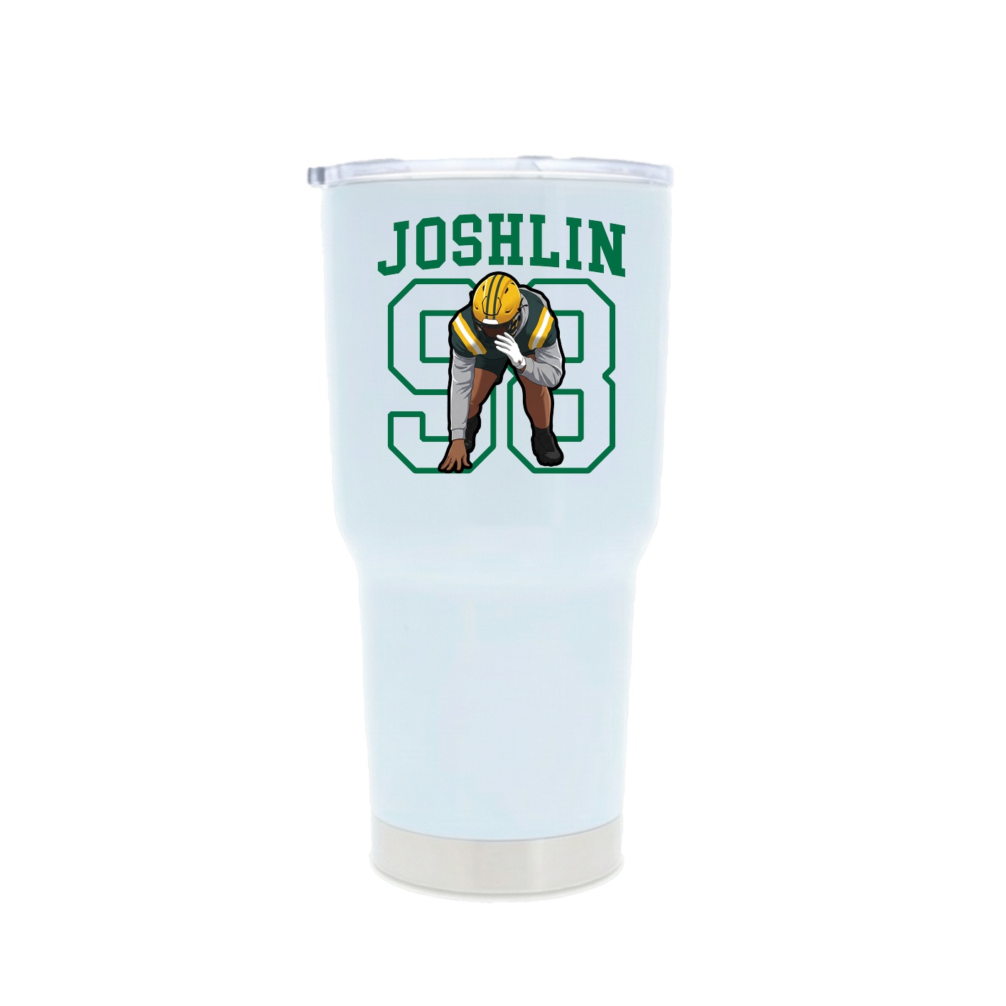 30oz Stainless Steel Tumbler — Shirsey in White