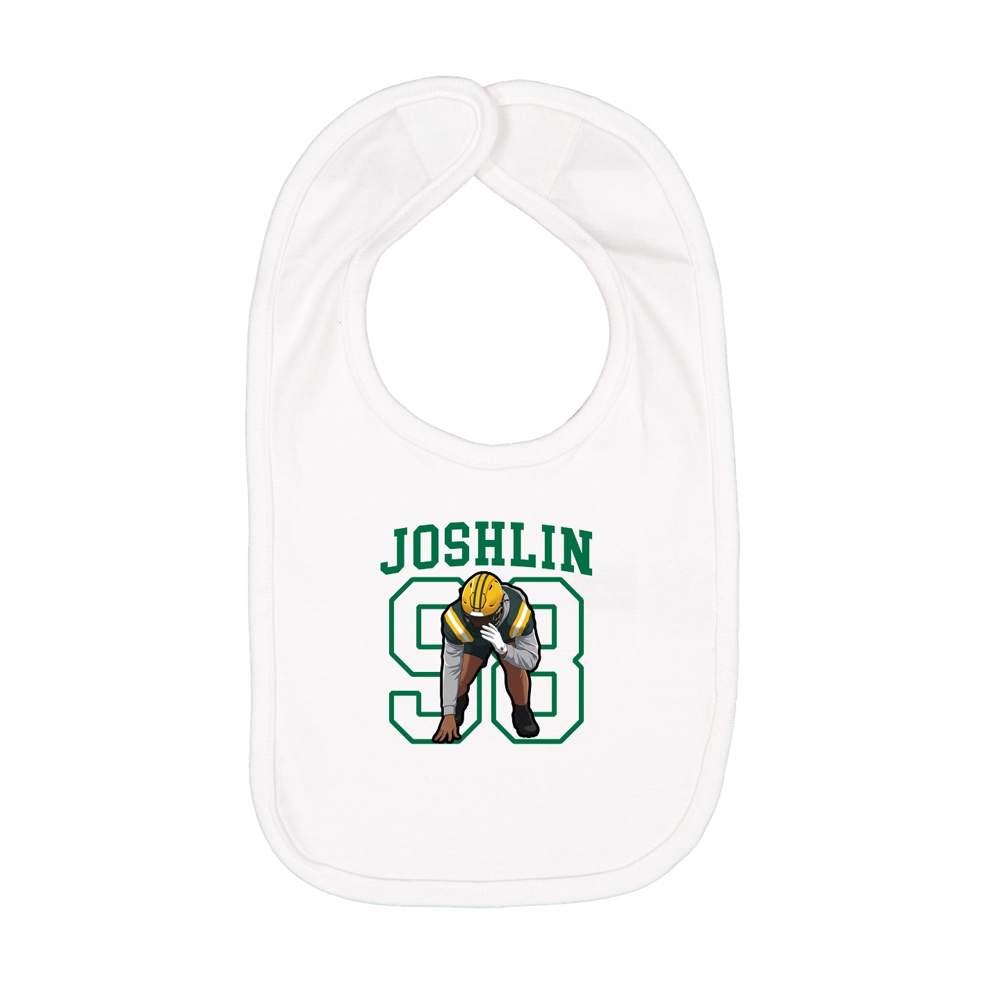 Infant Bib — Shirsey in White
