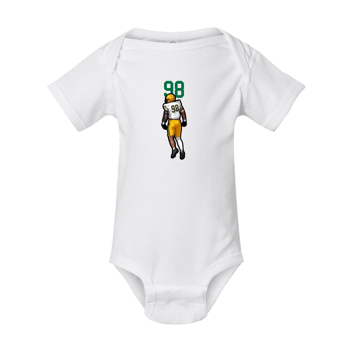 Baby Onesie — Number Top in White