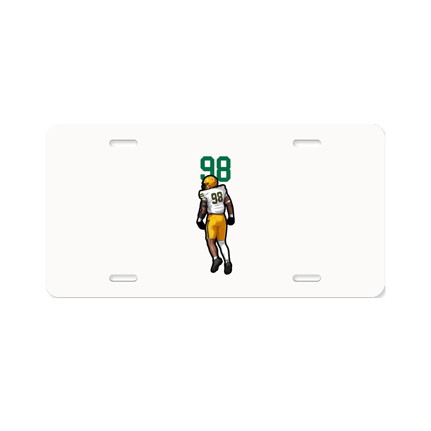 License Plate — Number Top in Classic