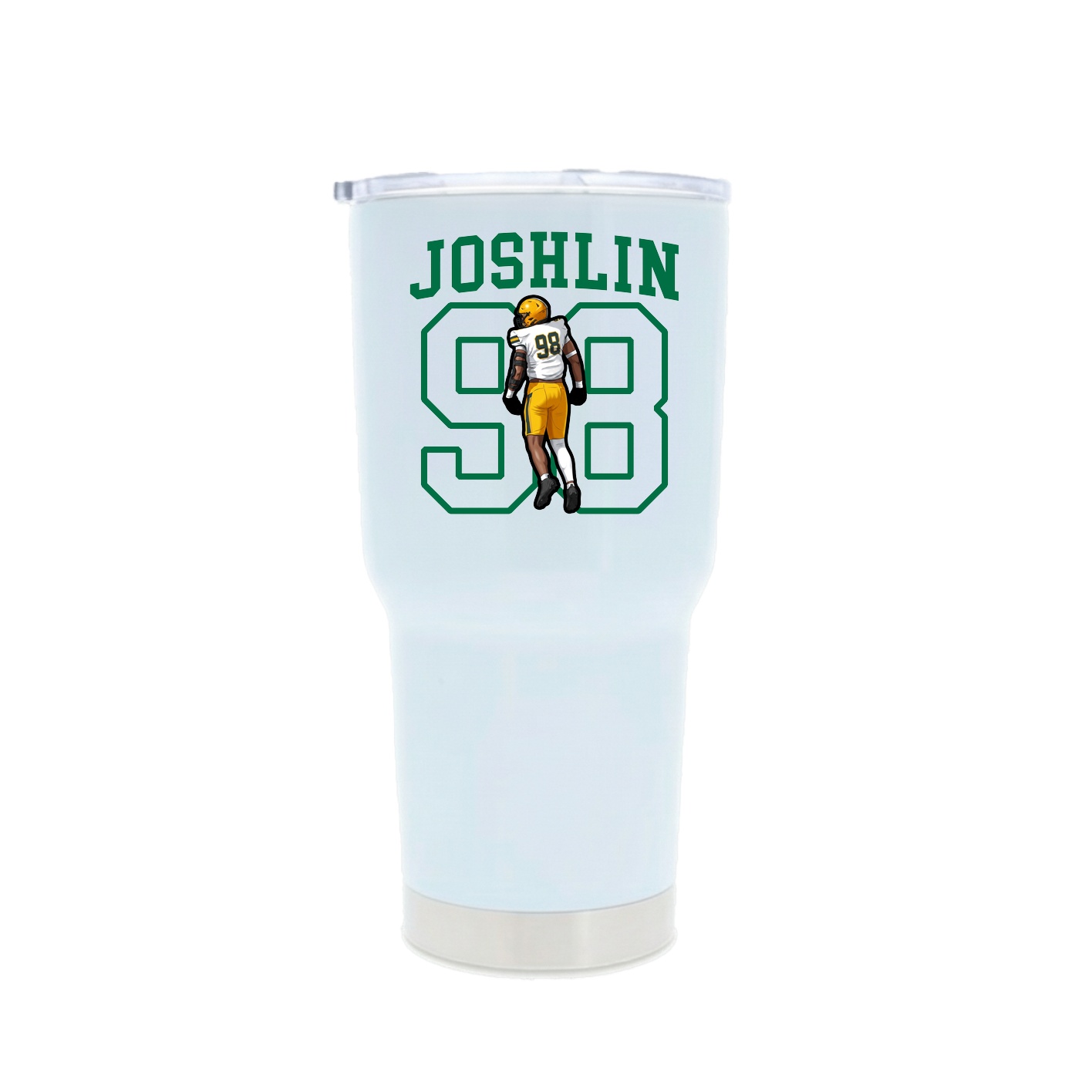 30oz Stainless Steel Tumbler — Shirsey in White