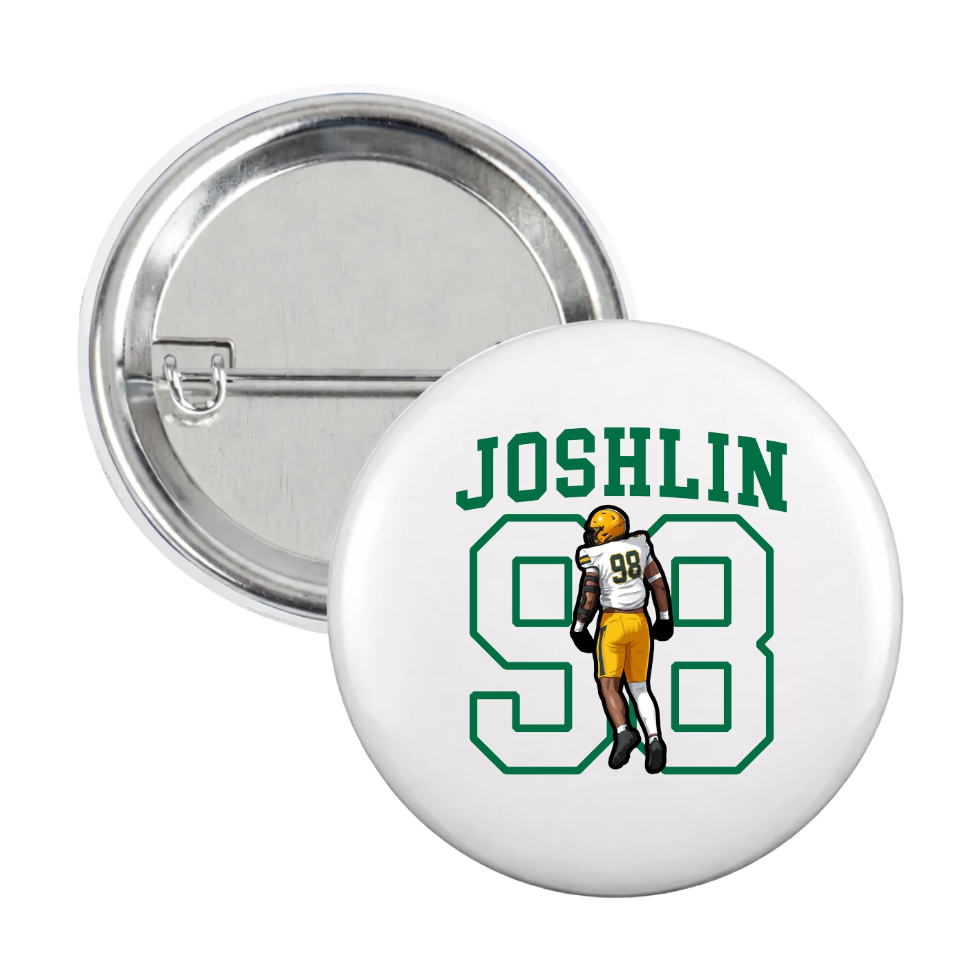 Game Day Button — Shirsey in White