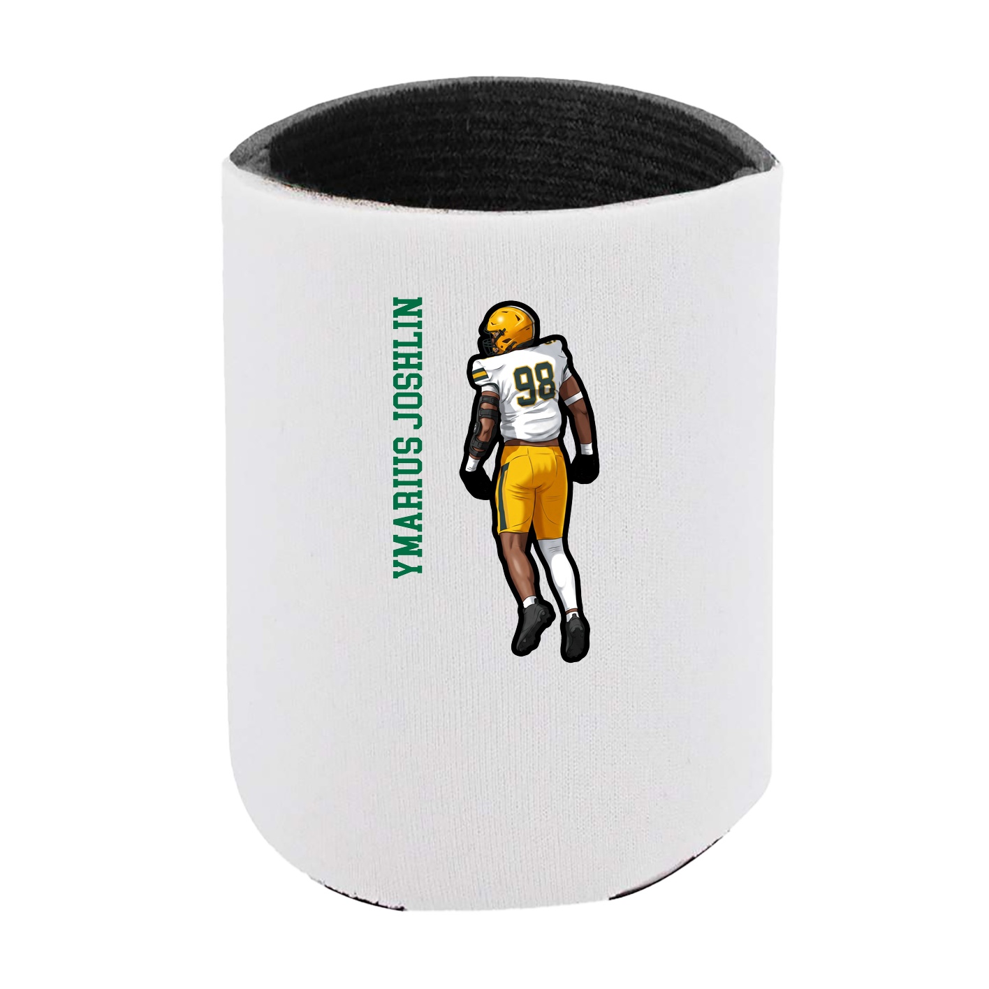 Can Holder — Name Vertical in White