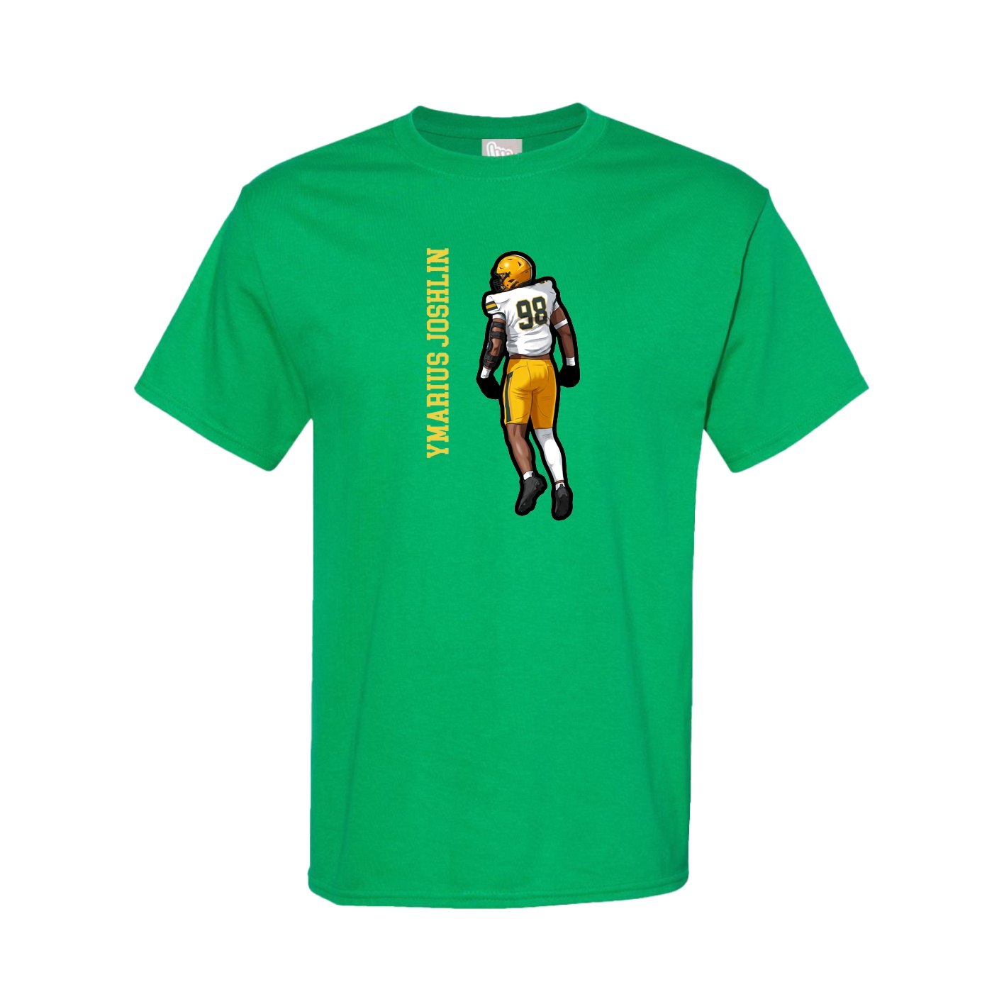 Tee — Name Vertical in Green