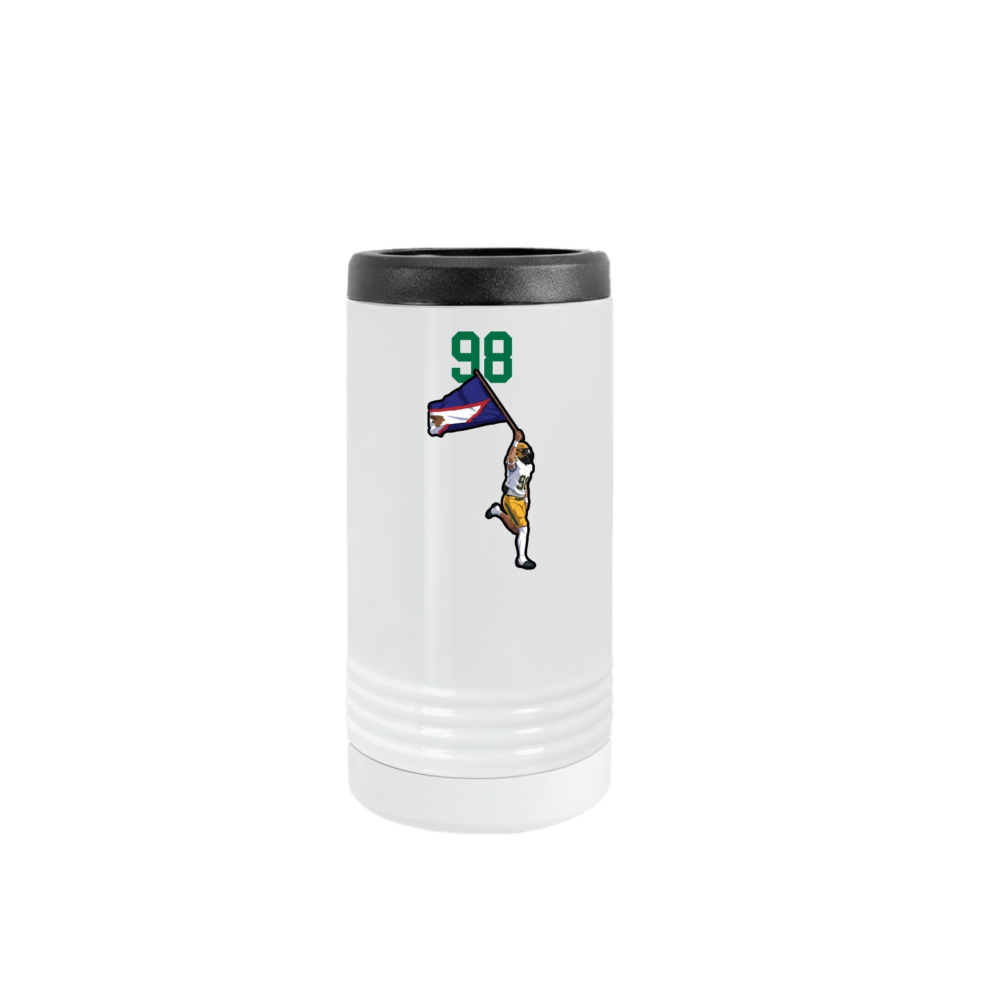 Slim Beverage Holder — Number Top in White