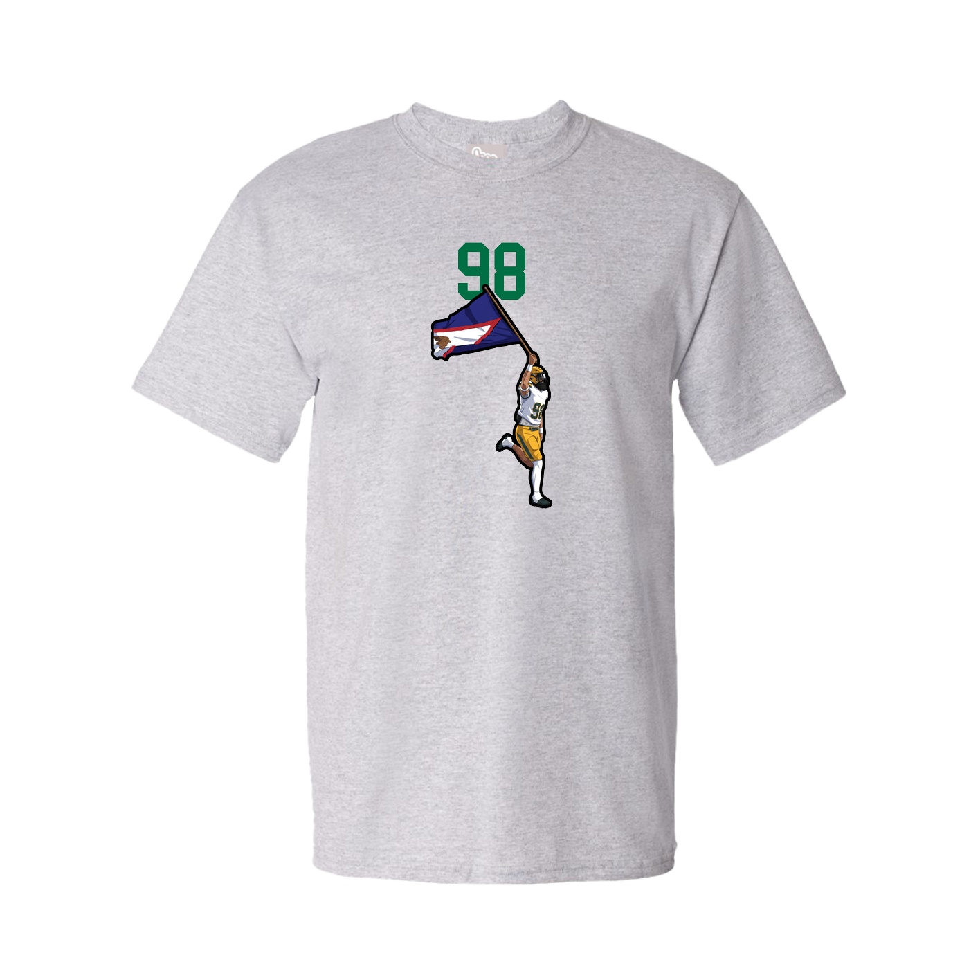 Youth Tee — Number Top in Grey