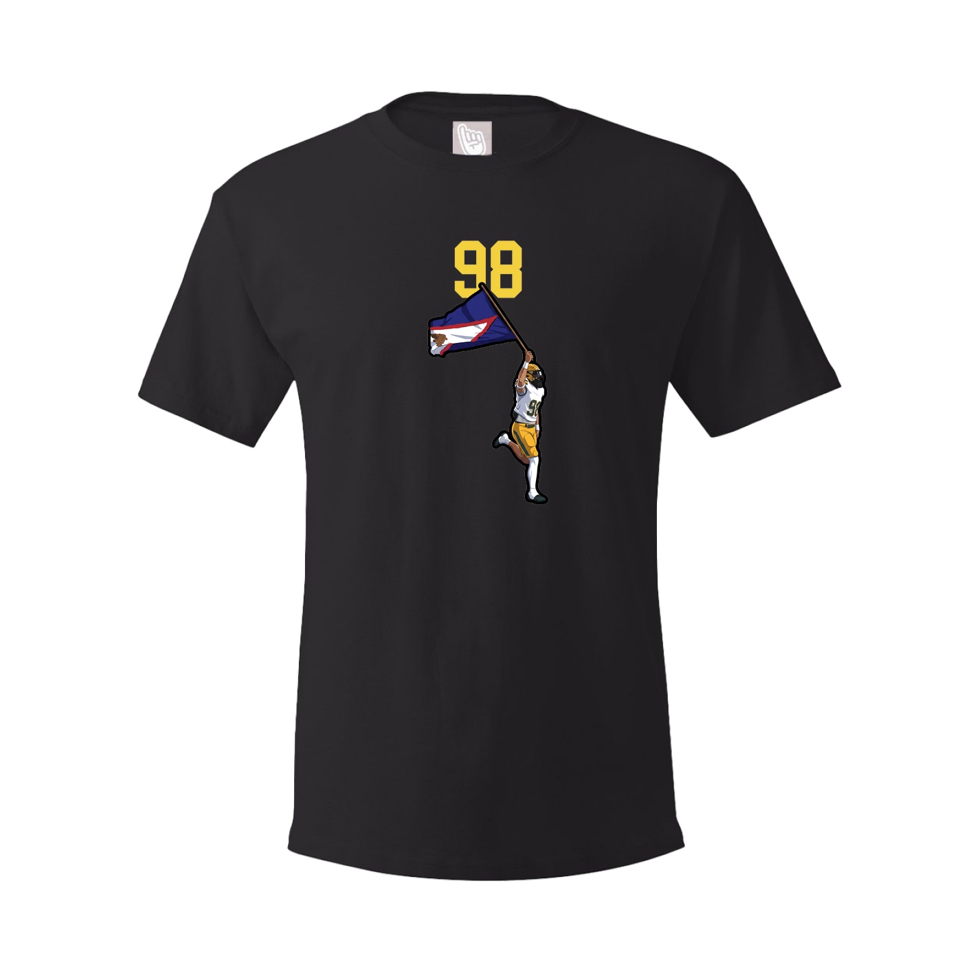 Youth Tee — Number Top in Black