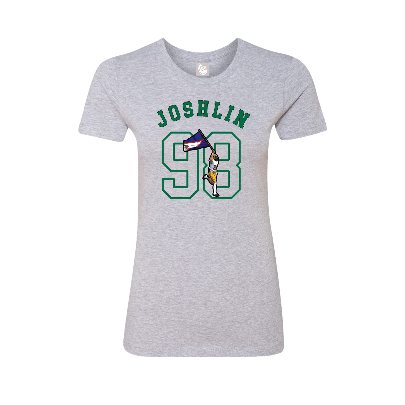 Fitted Women's Tee — Shirsey Arch in Grey