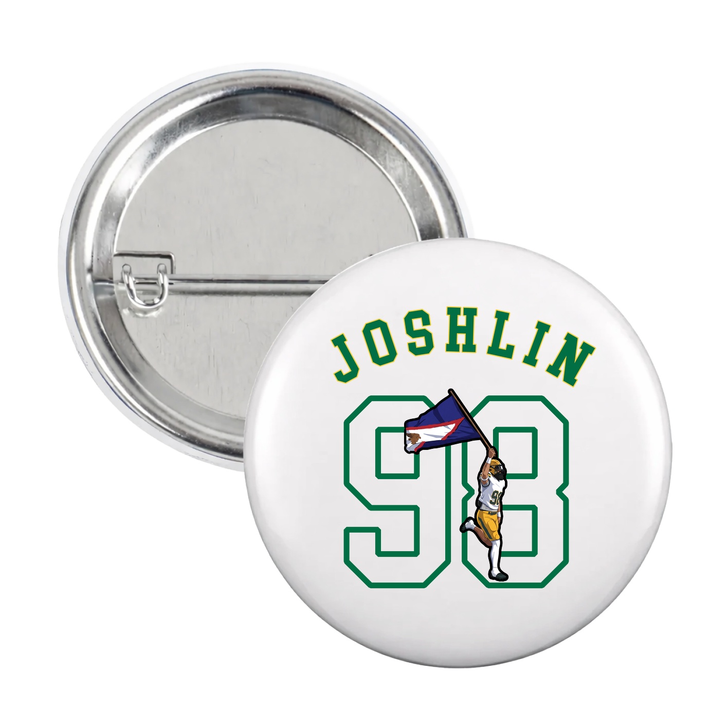 Game Day Button — Shirsey Arch in White
