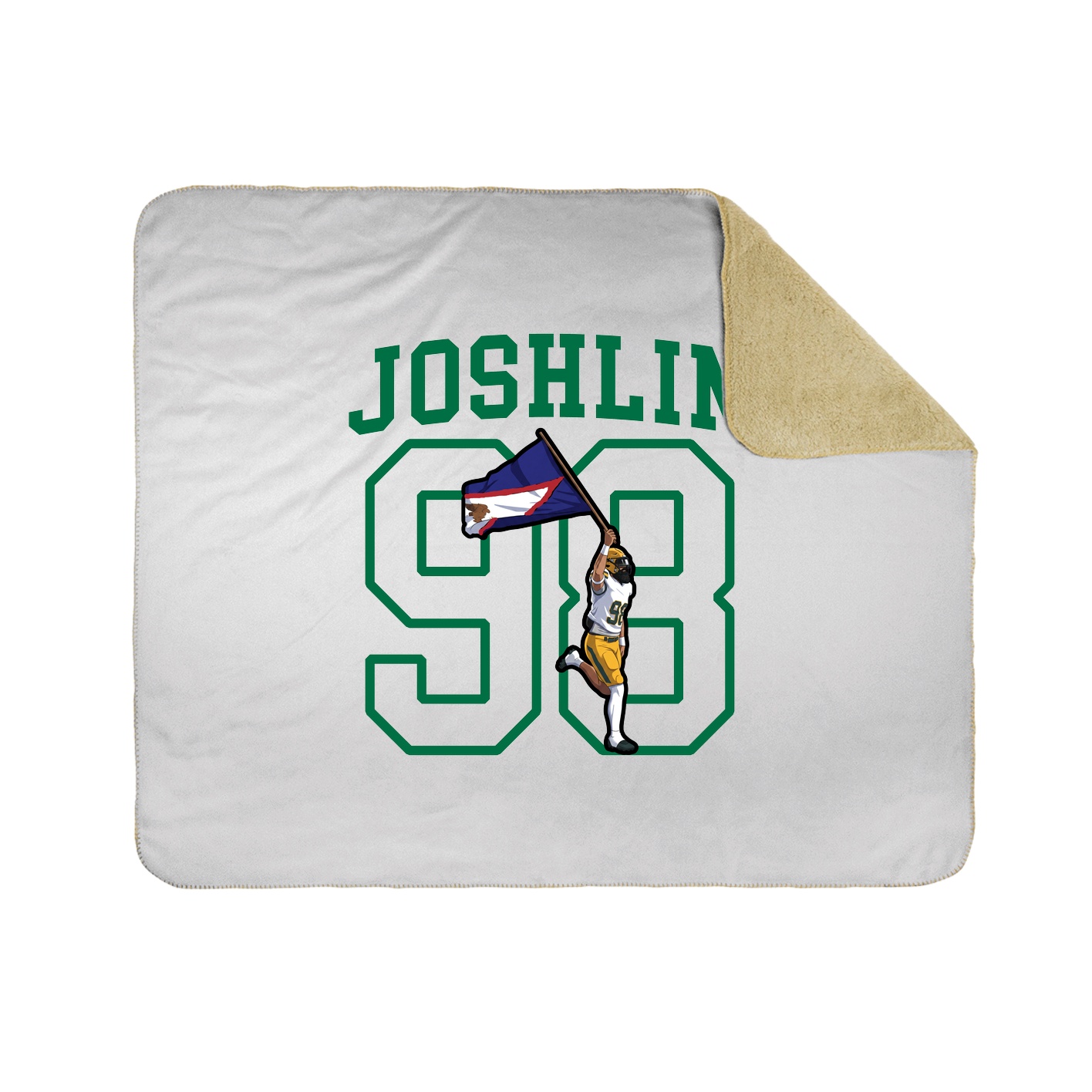 50x60 Sherpa Lined Throw Blanket