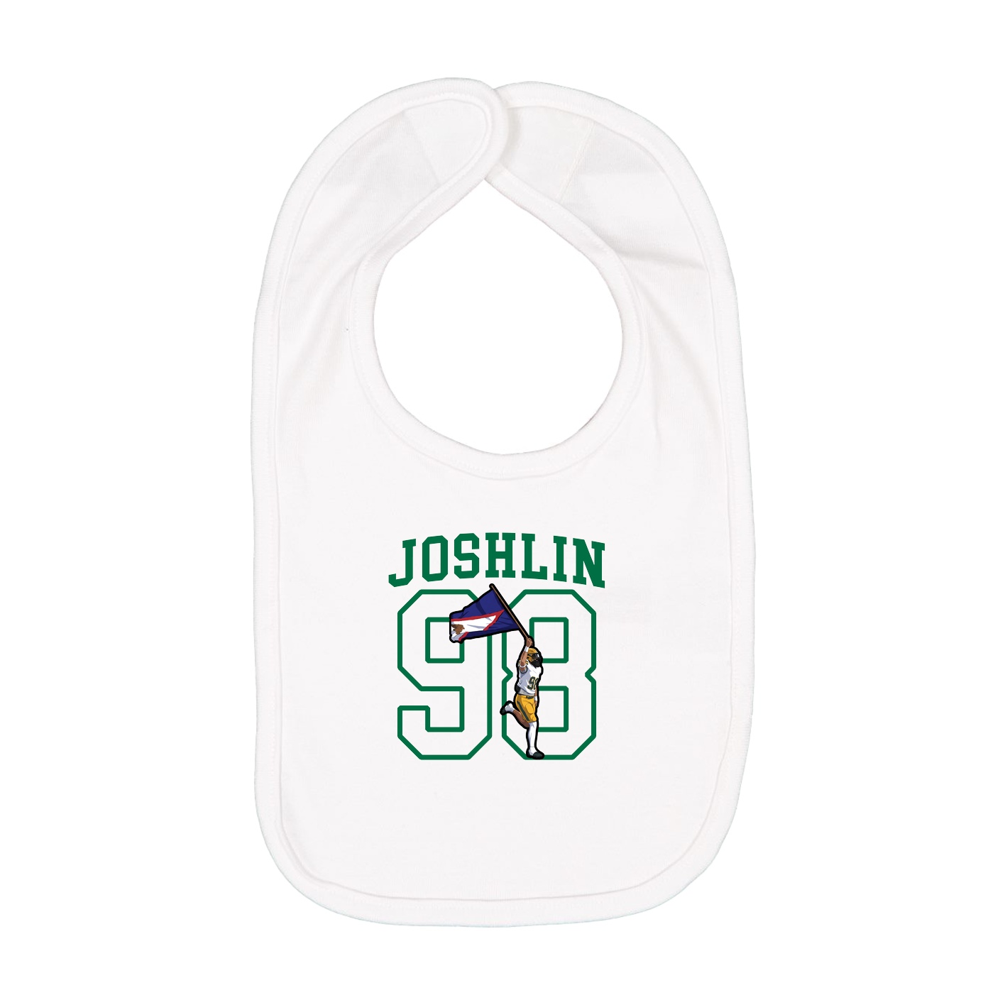 Infant Bib — Shirsey in White