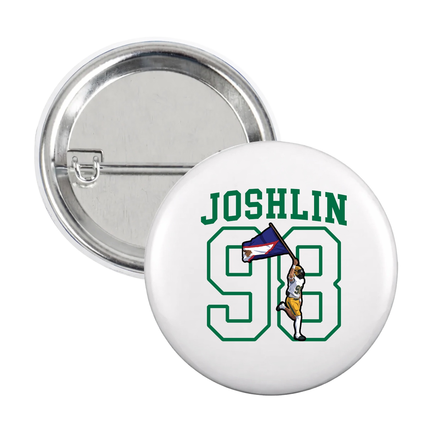 Game Day Button — Shirsey in White
