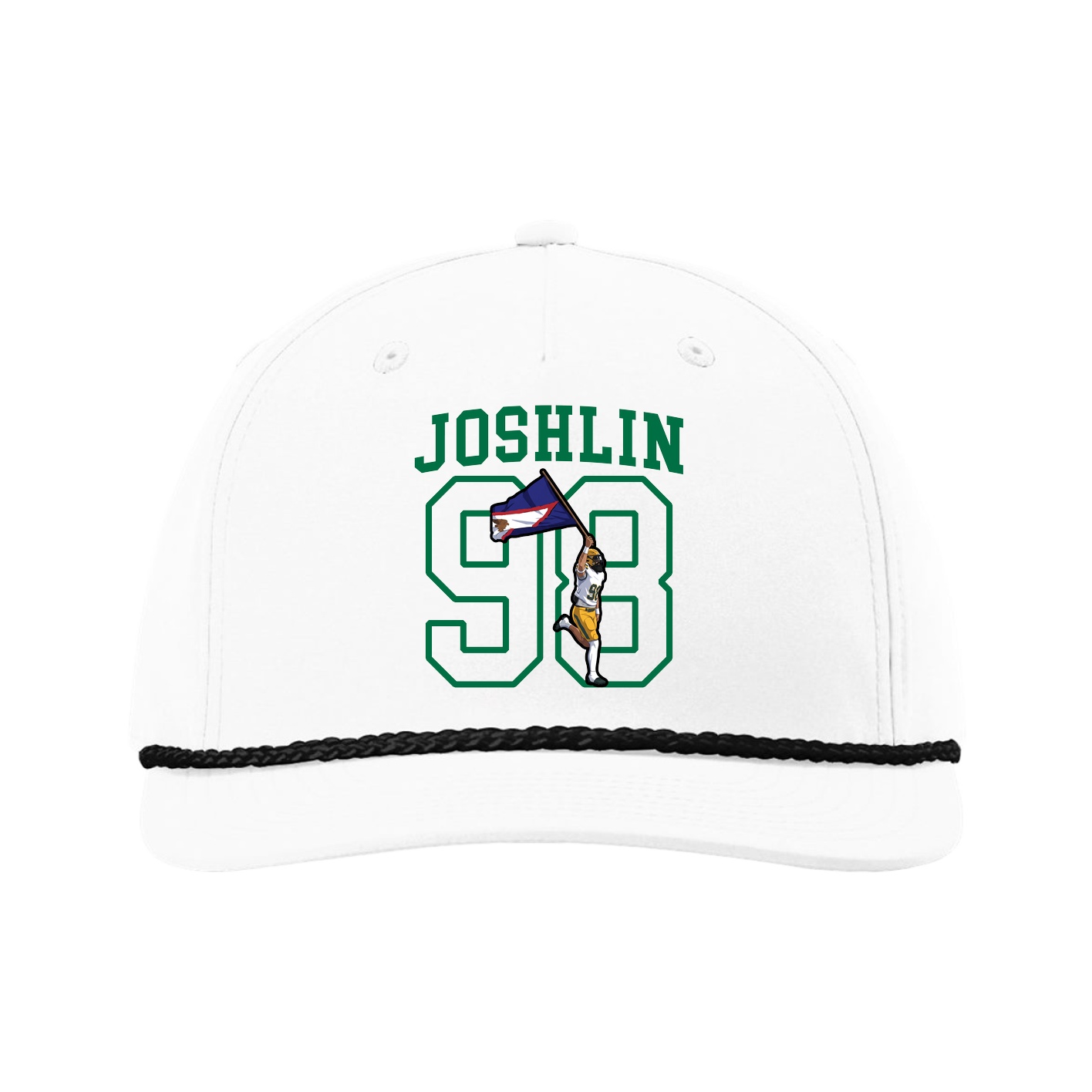 Five-Panel Classic Rope Cap — Shirsey in White