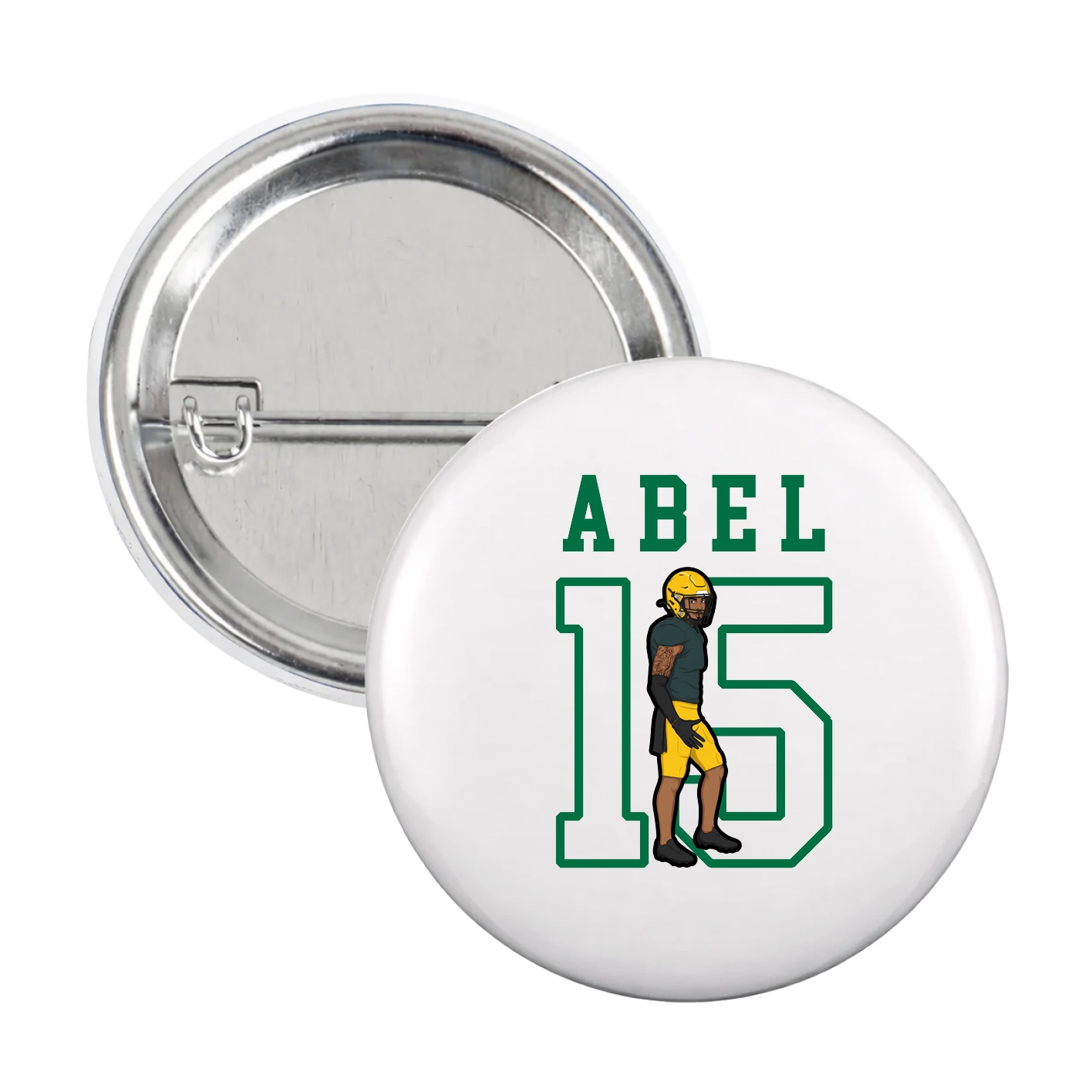 Game Day Button — Shirsey in White