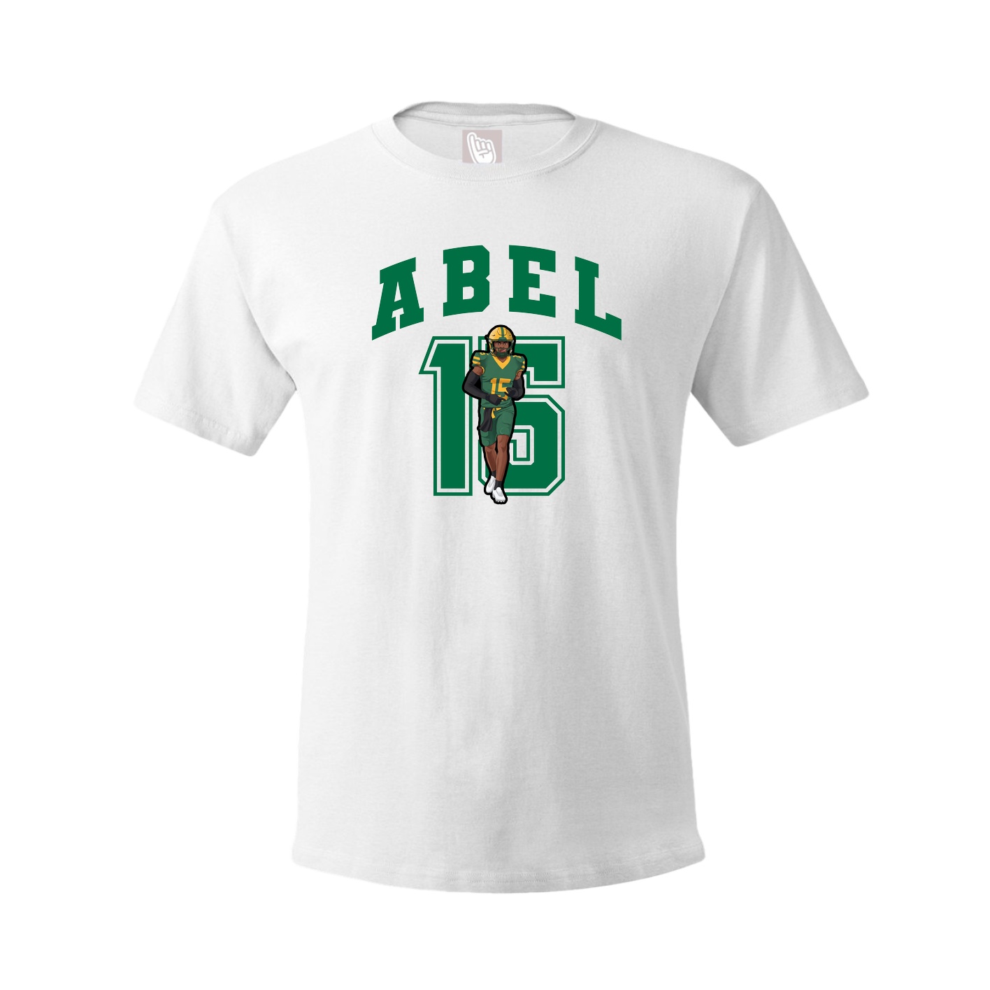 Youth Tee — Number in White