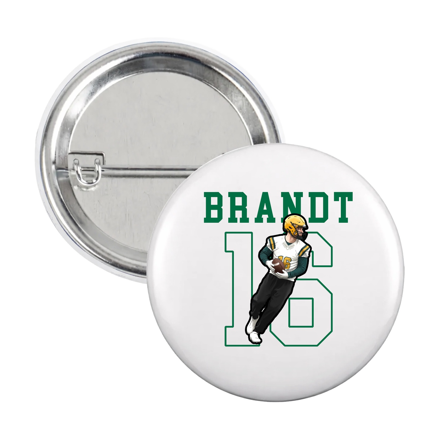 Game Day Button — Shirsey in White
