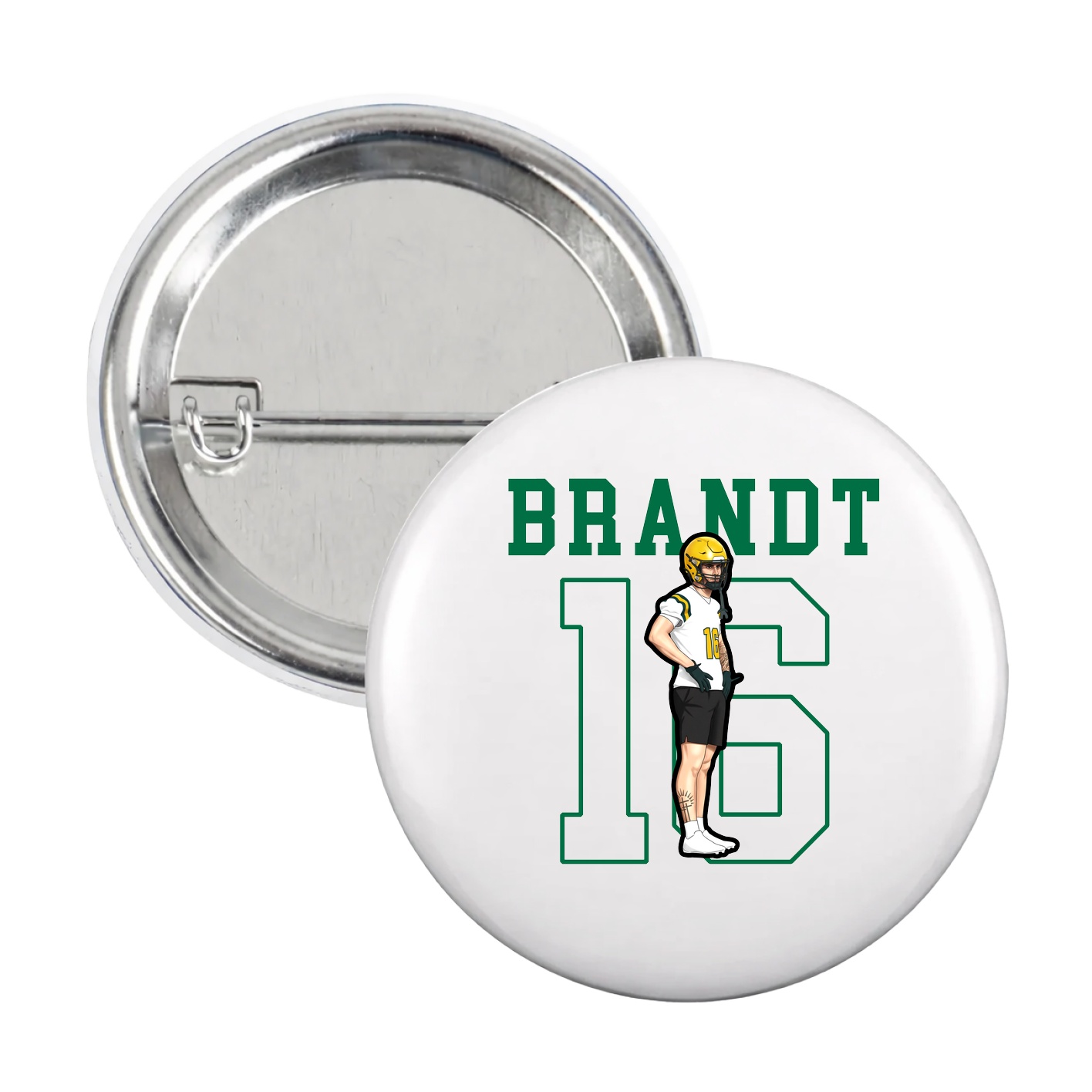 Game Day Button — Shirsey in White
