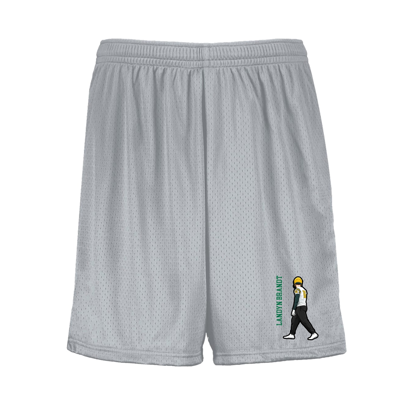 Shorts — Name Vertical in Silver