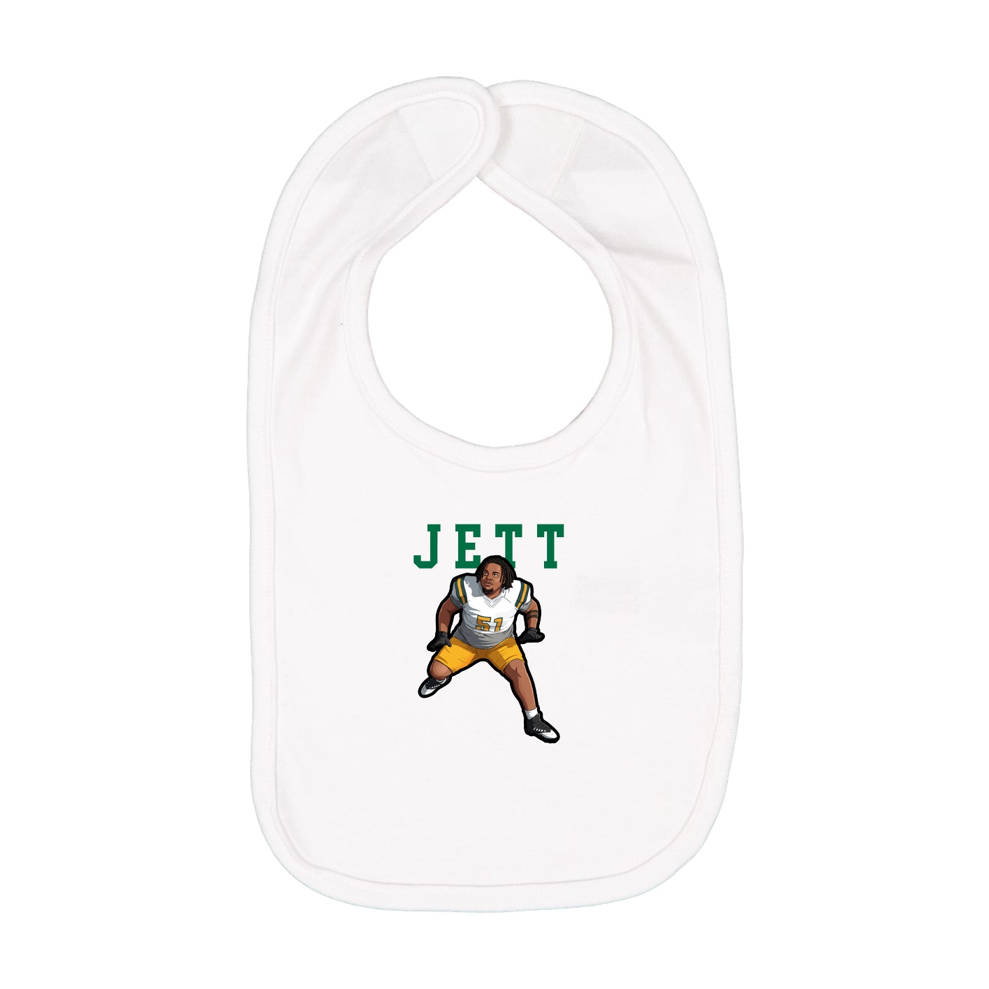 Infant Bib — Shirsey in White