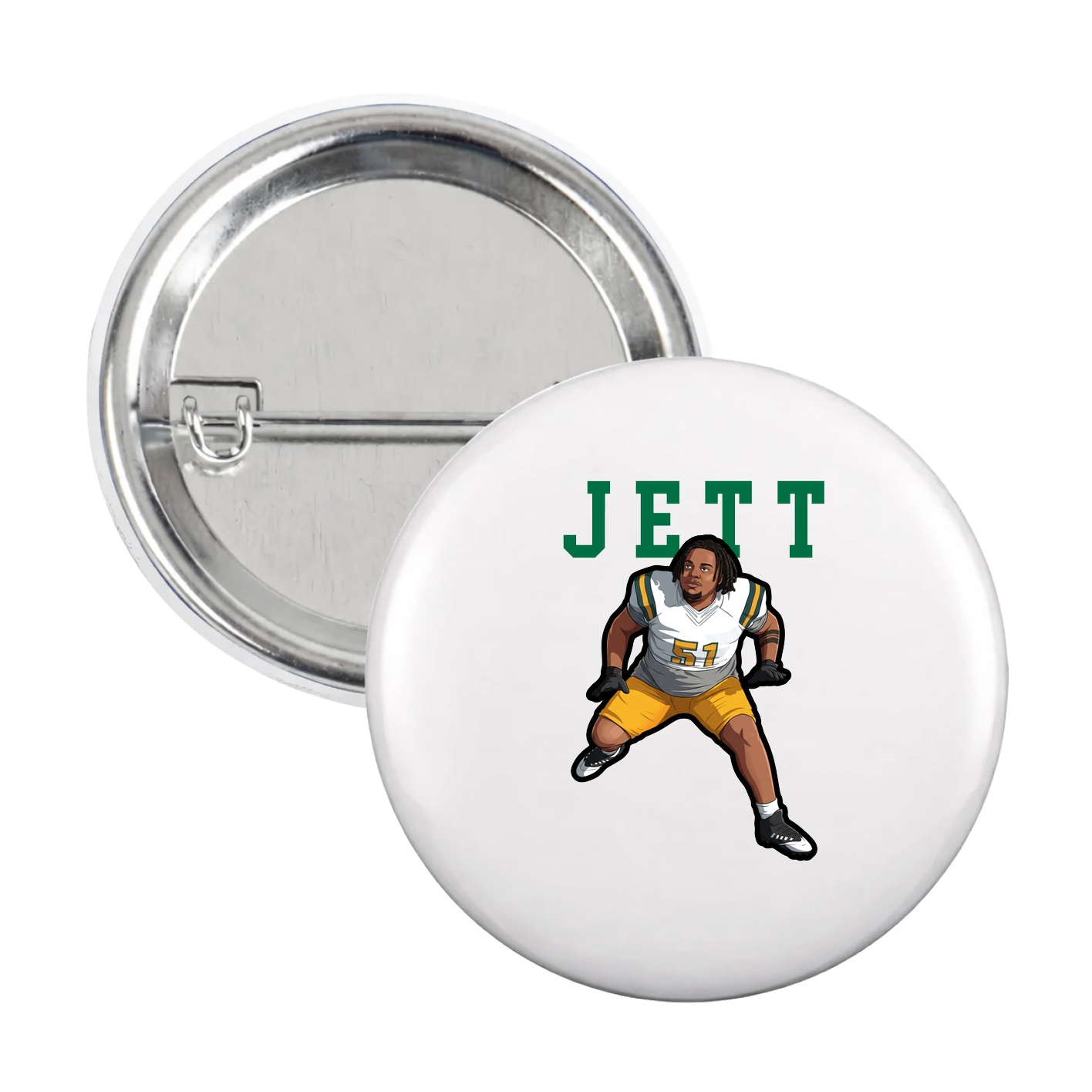 Game Day Button — Shirsey in White
