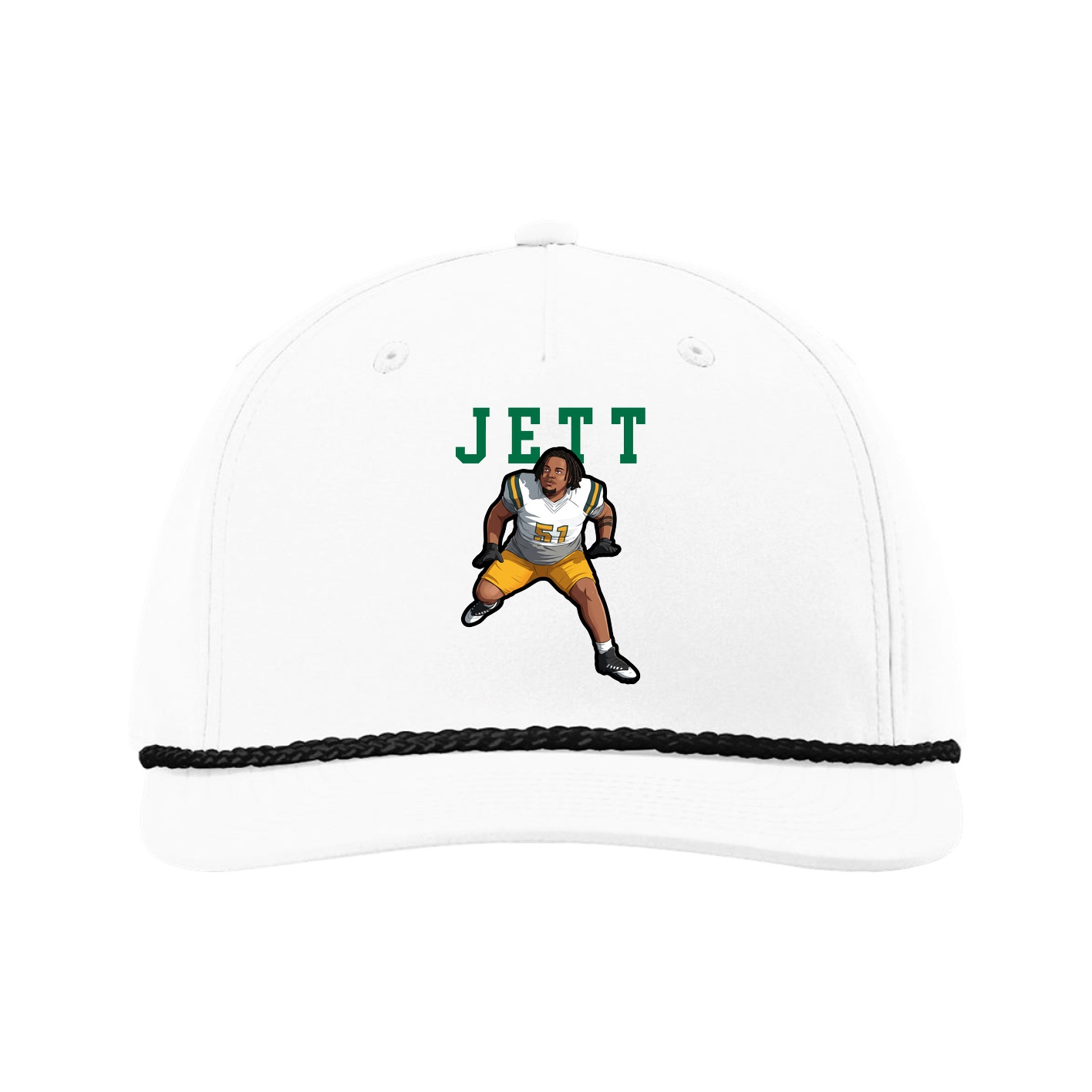 Five-Panel Classic Rope Cap — Shirsey in White
