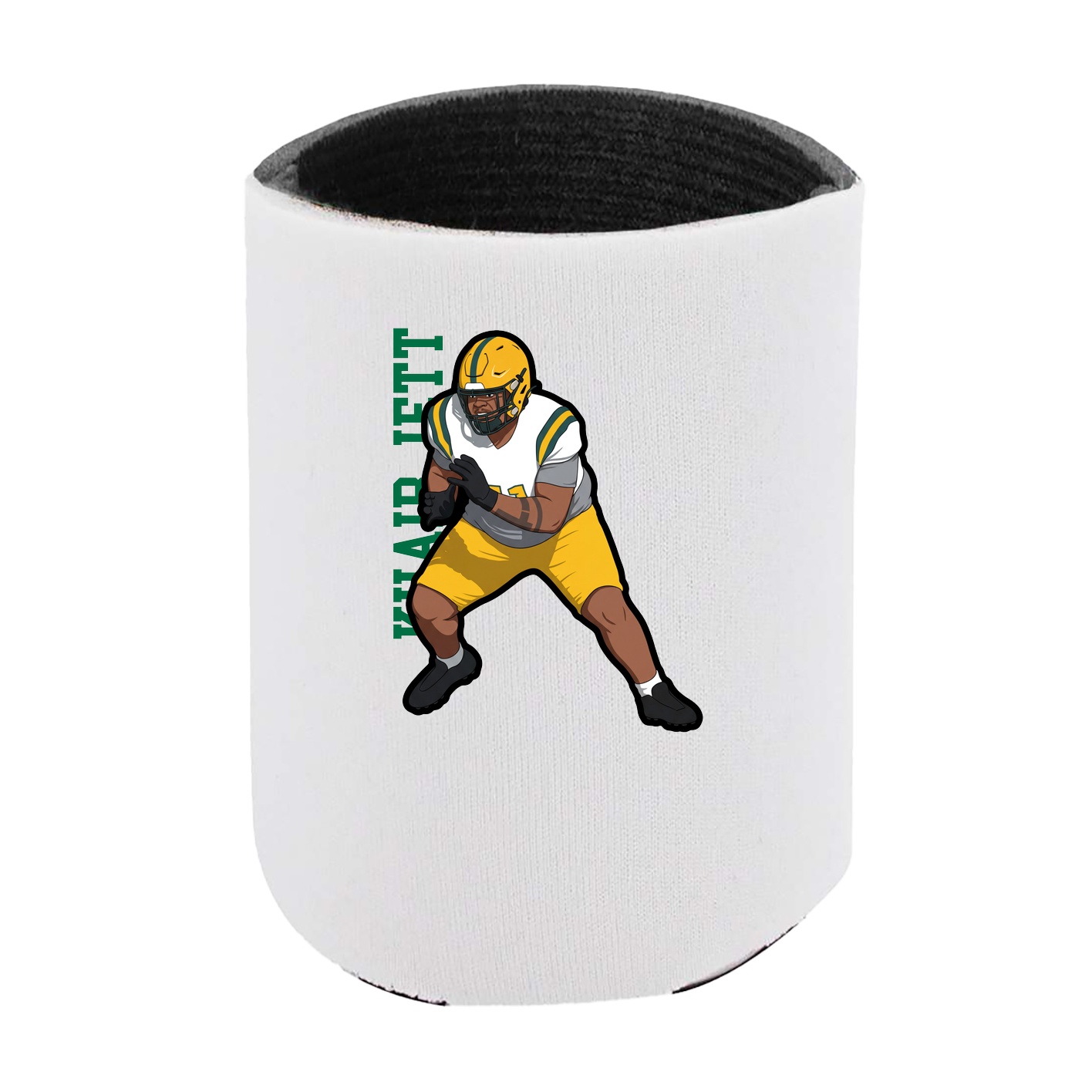 Can Holder — Name Vertical in White