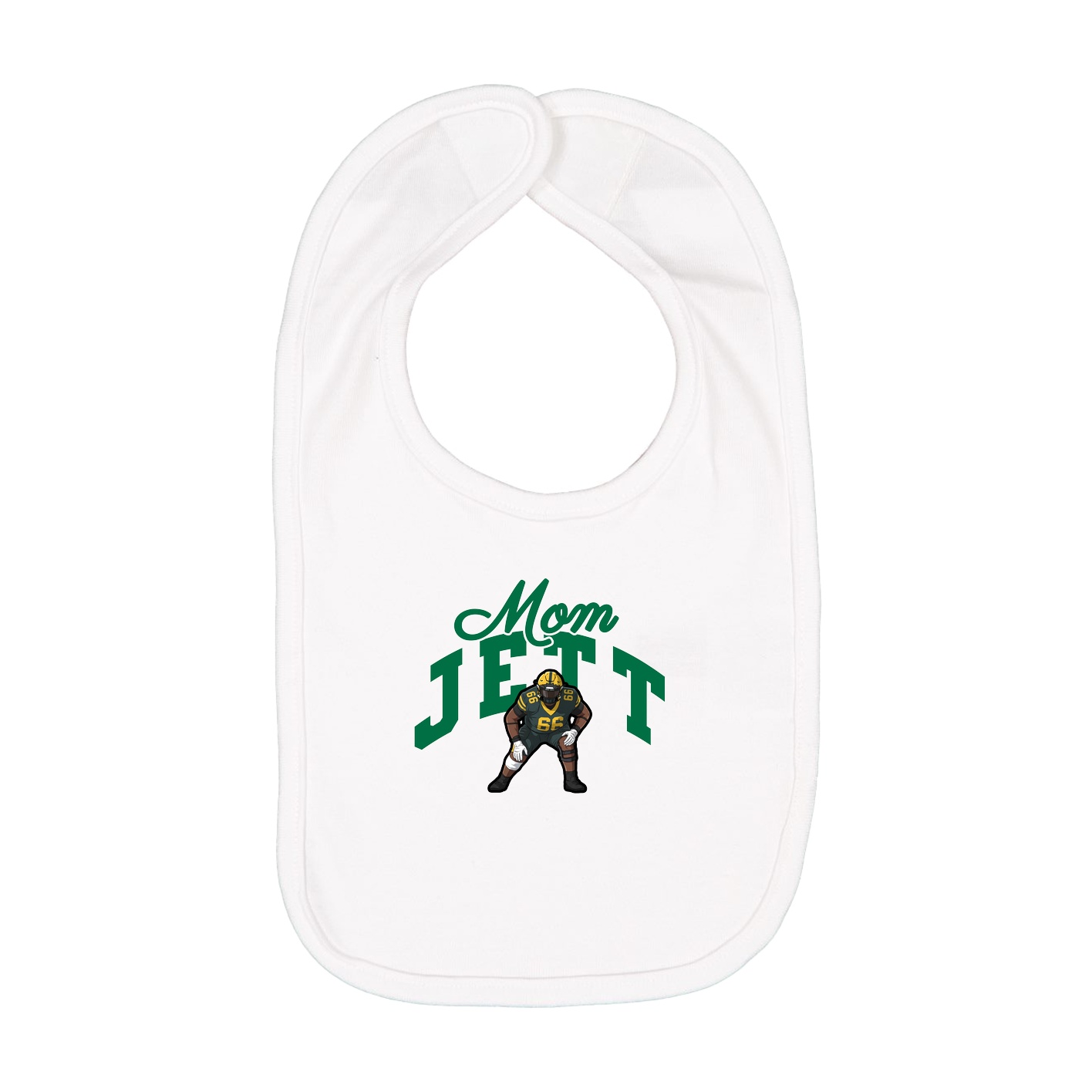 Infant Bib — Mothers Day Arch in White