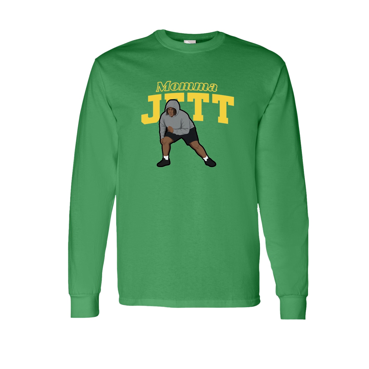 Long Sleeve Tee — Mothers Day Block in Green