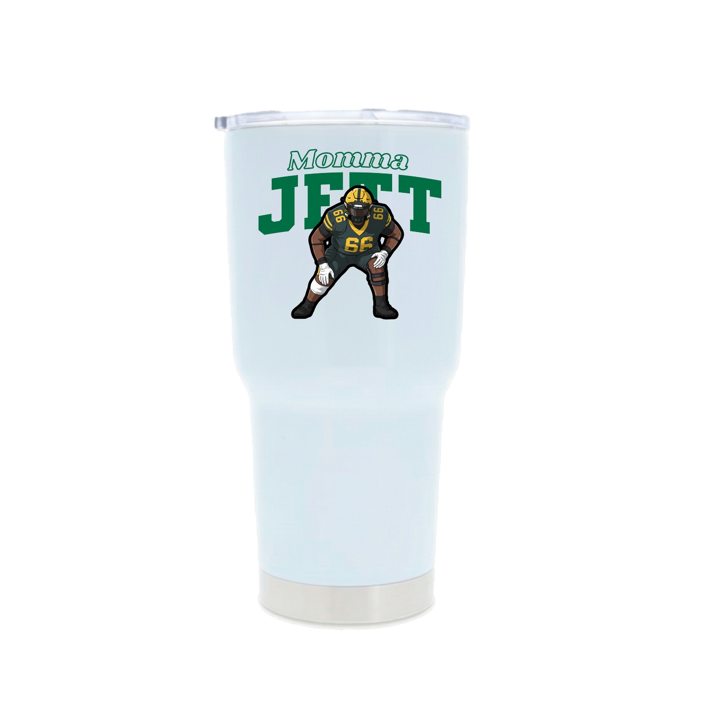 30oz Stainless Steel Tumbler — Mothers Day Block in White