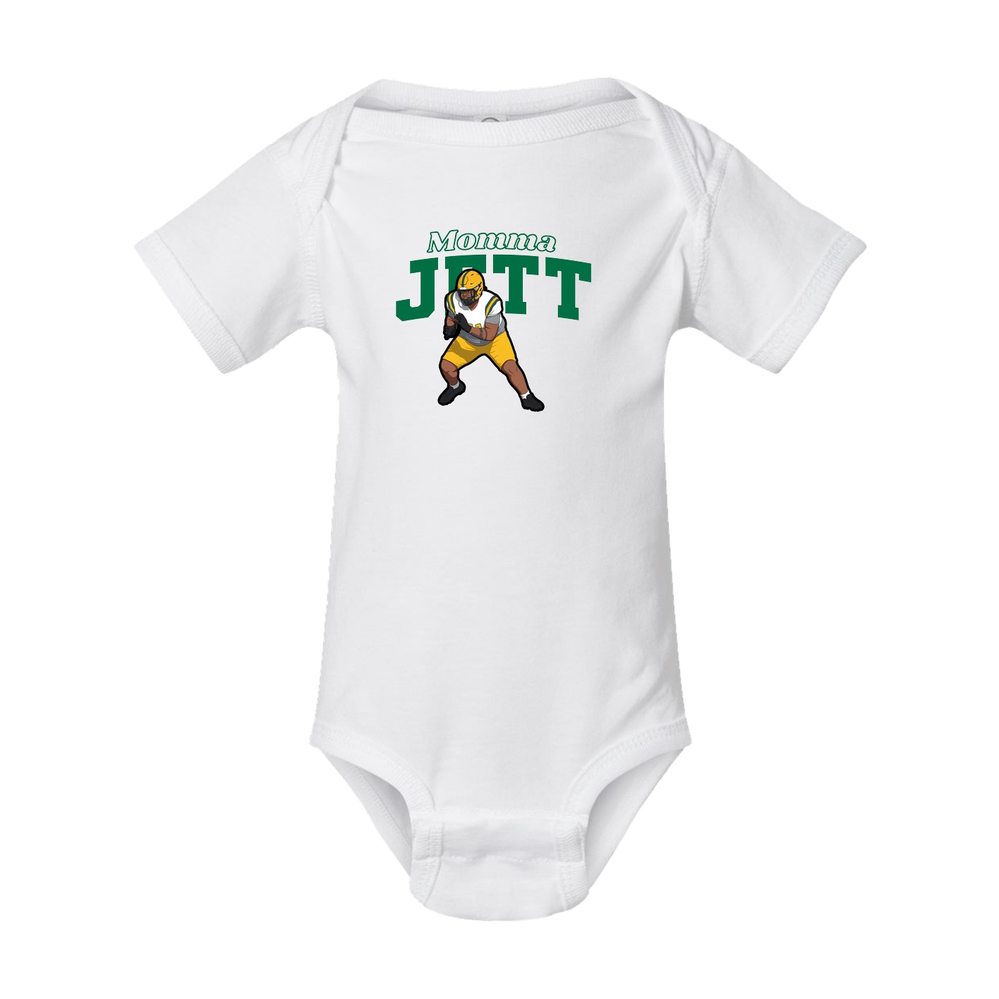 Baby Onesie — Mothers Day Block in White