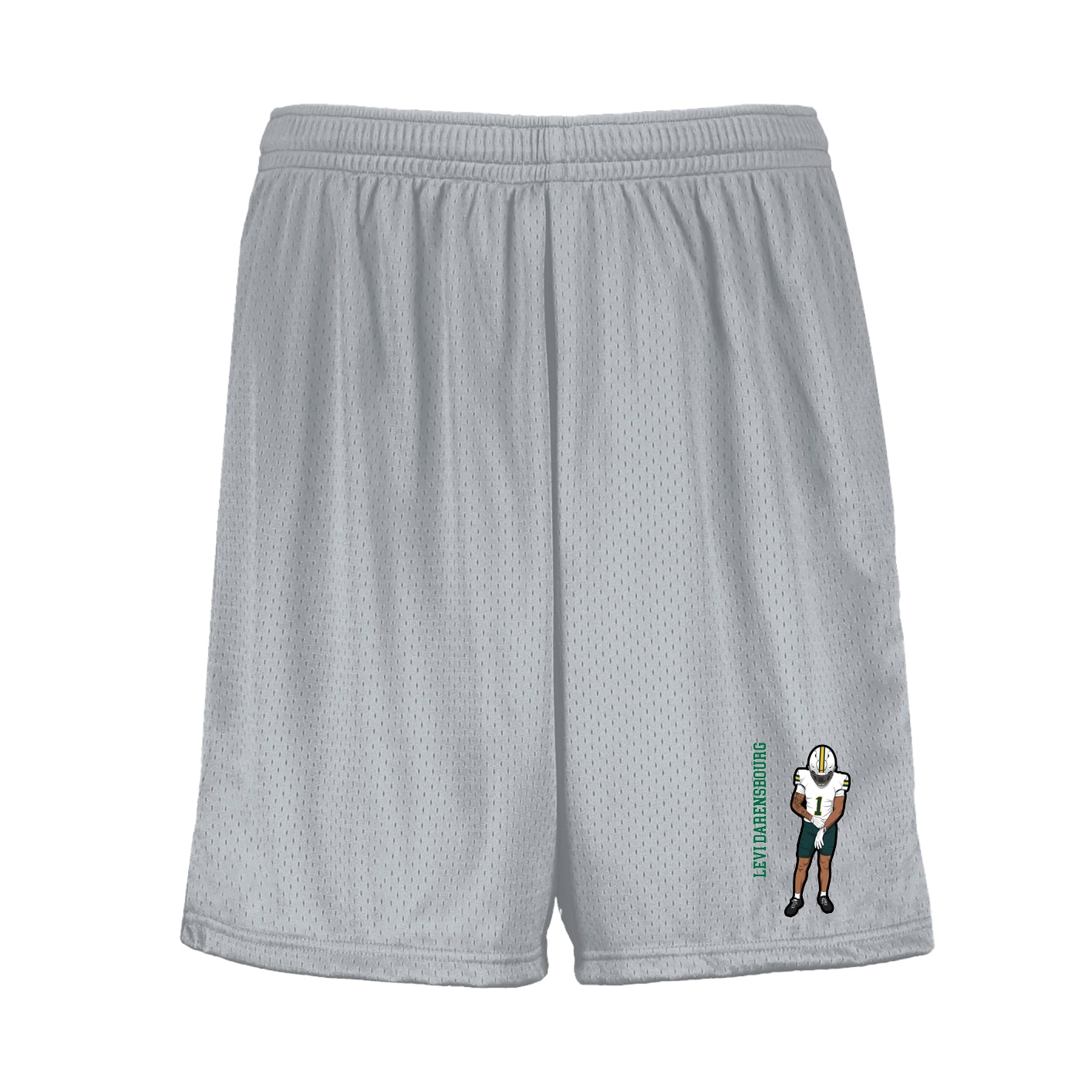 Shorts — Name Vertical in Silver