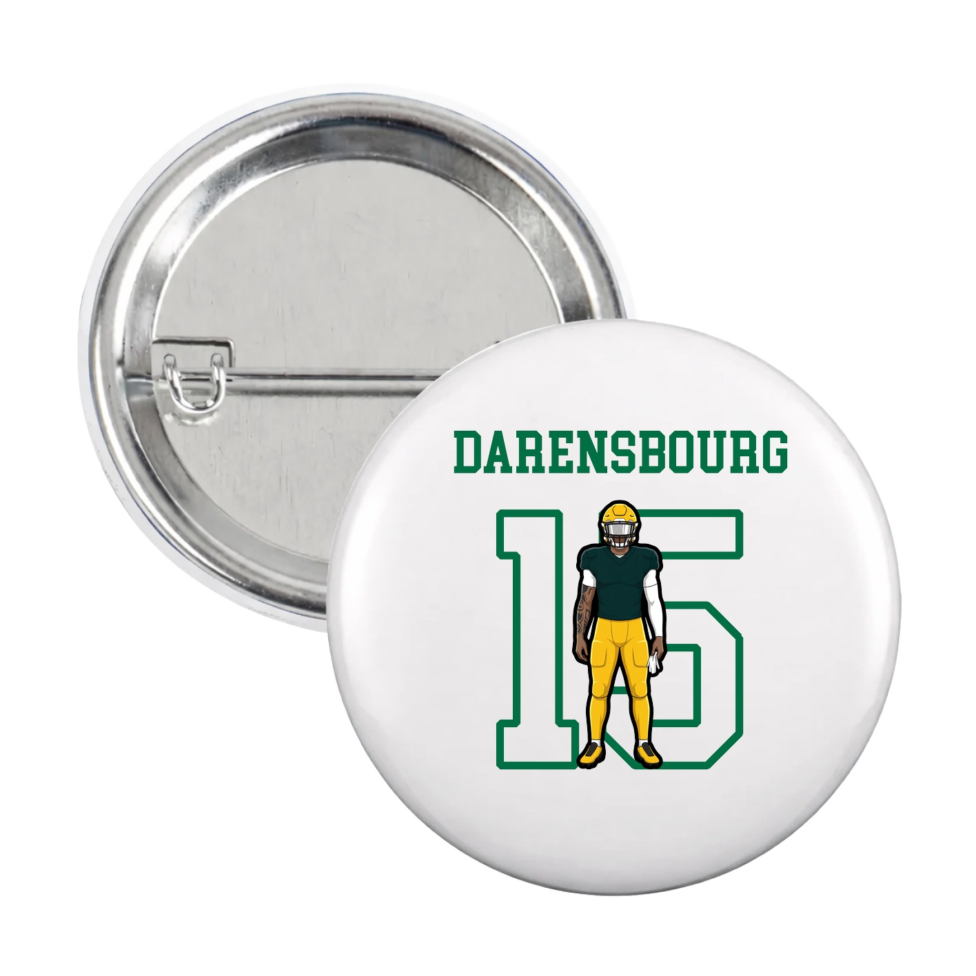 Game Day Button — Shirsey in White