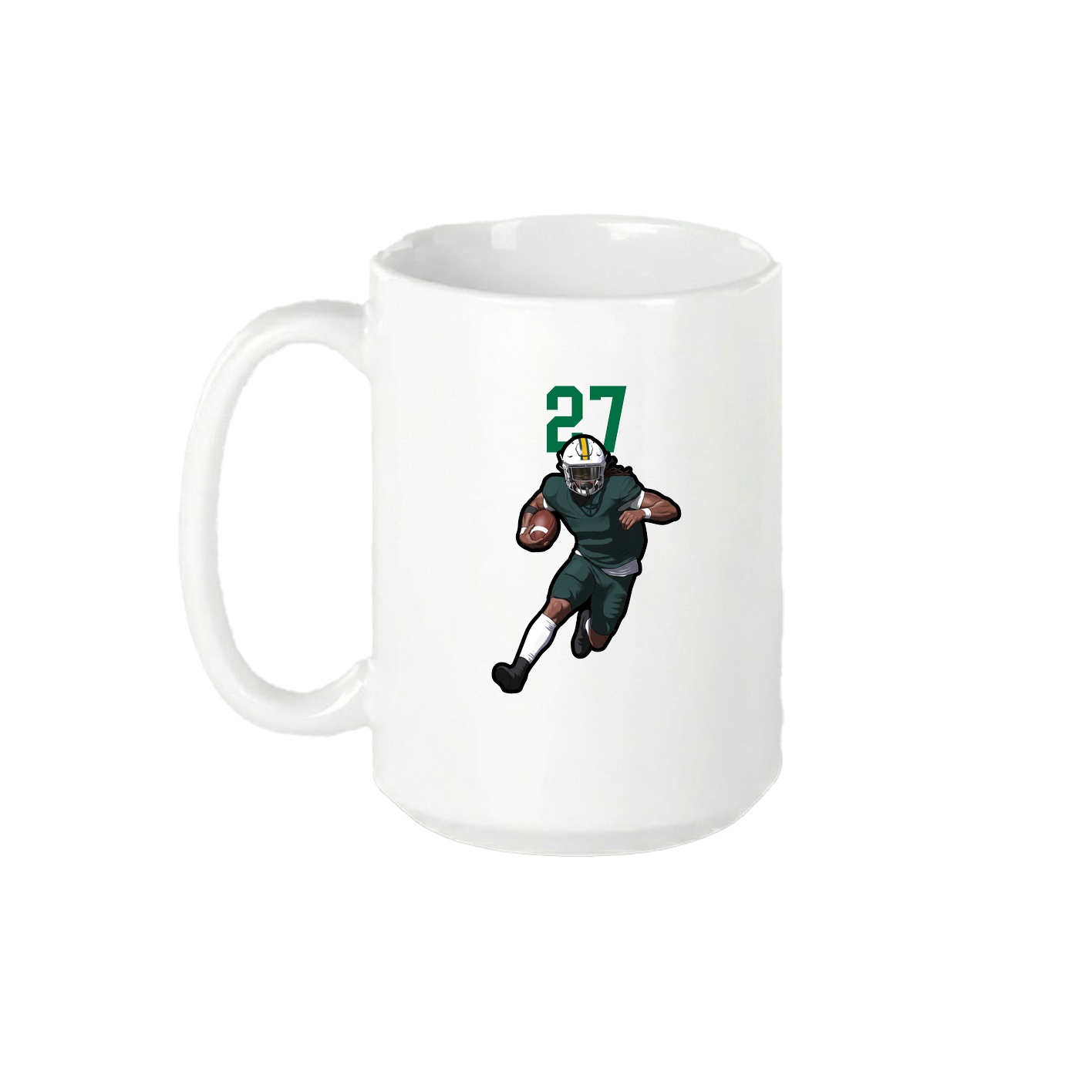 15oz Coffee Mug — Number Top in White