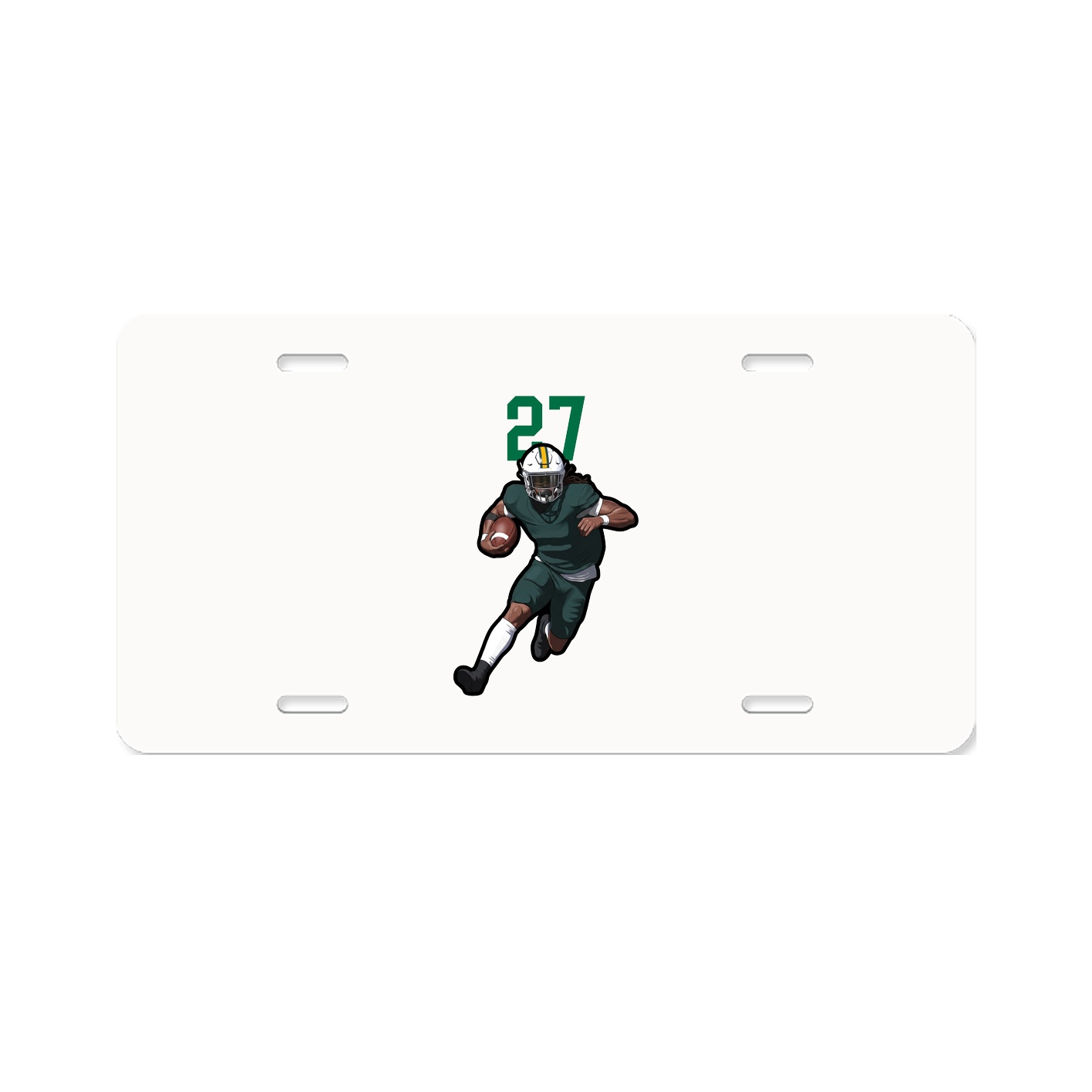 License Plate — Number Top in Classic
