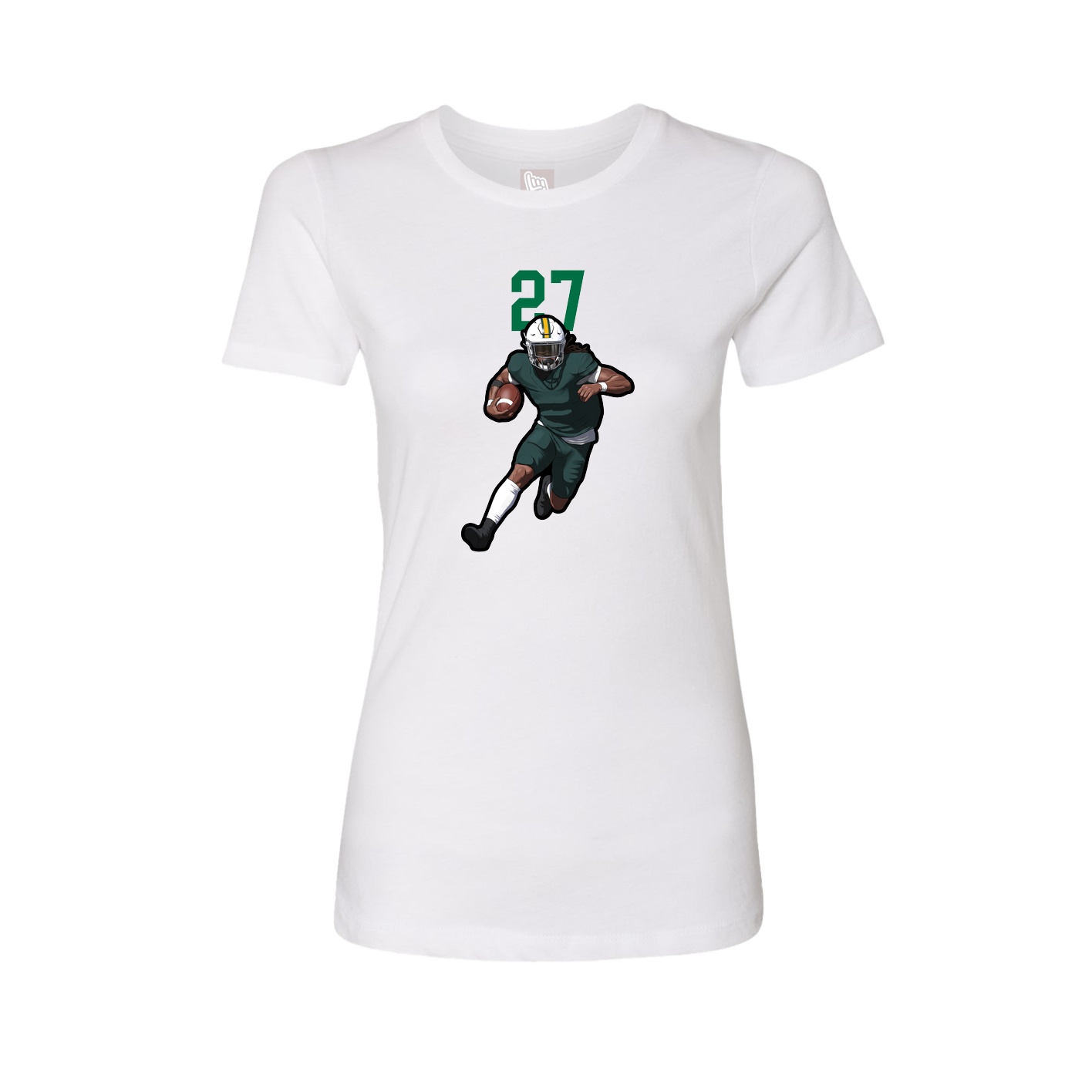 Womens Tee — Number Top in White