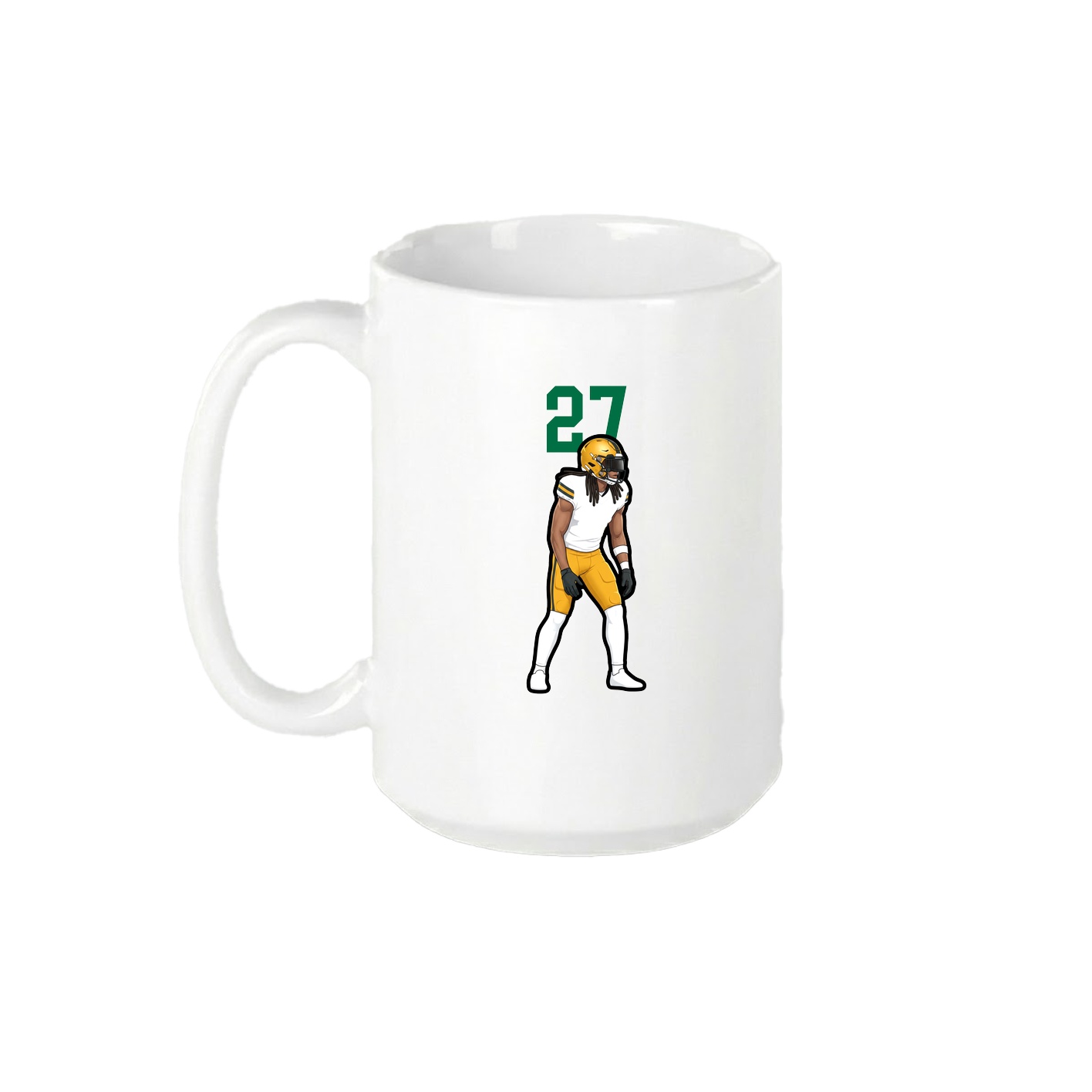 15oz Coffee Mug — Number Top in White