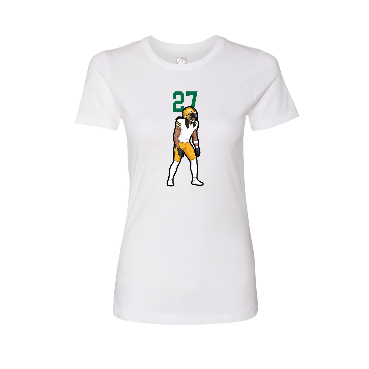Womens Tee — Number Top in White