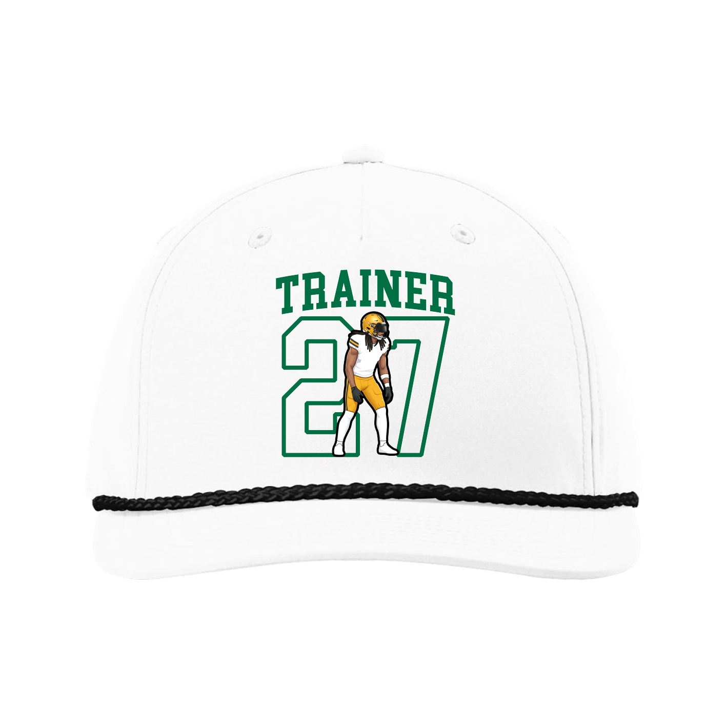 Five-Panel Classic Rope Cap — Shirsey in White
