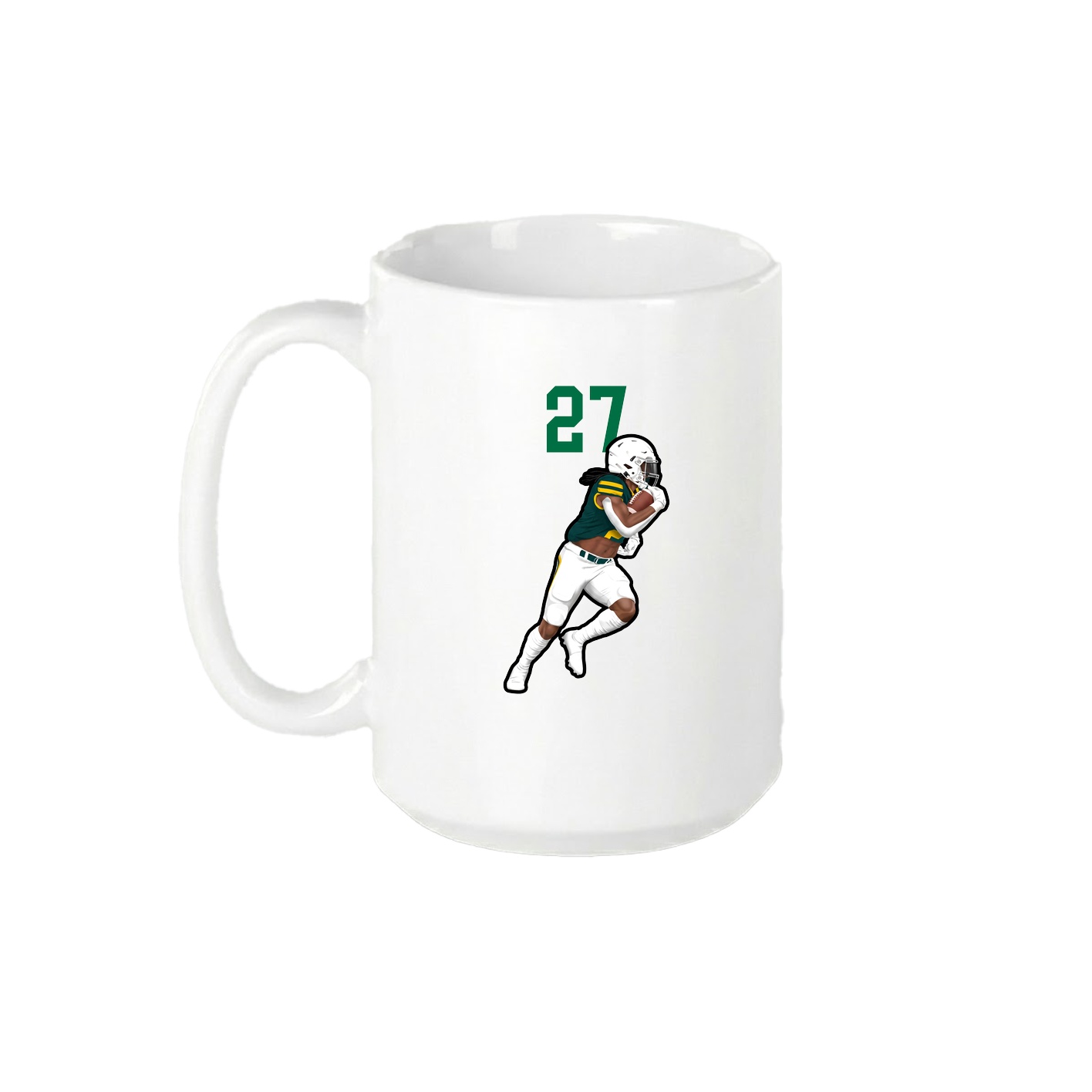 15oz Coffee Mug — Number Top in White