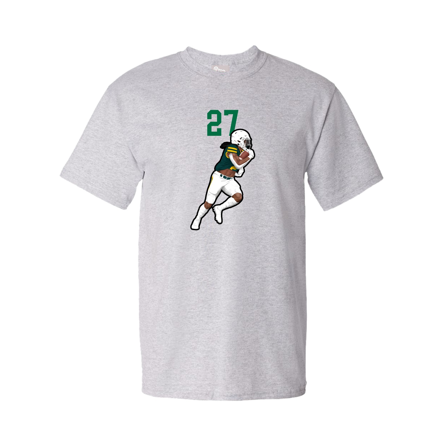 Youth Tee — Number Top in Grey