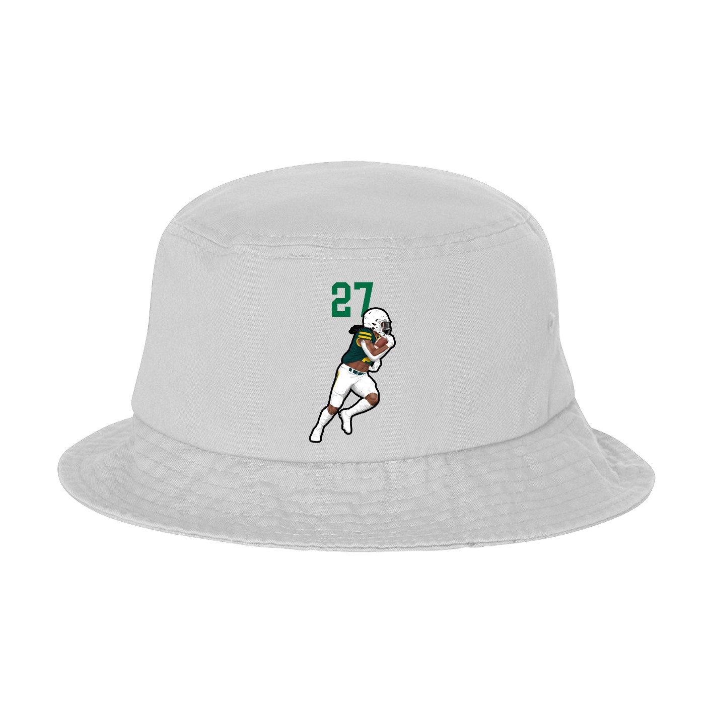 Bucket Cap — Number Top in White