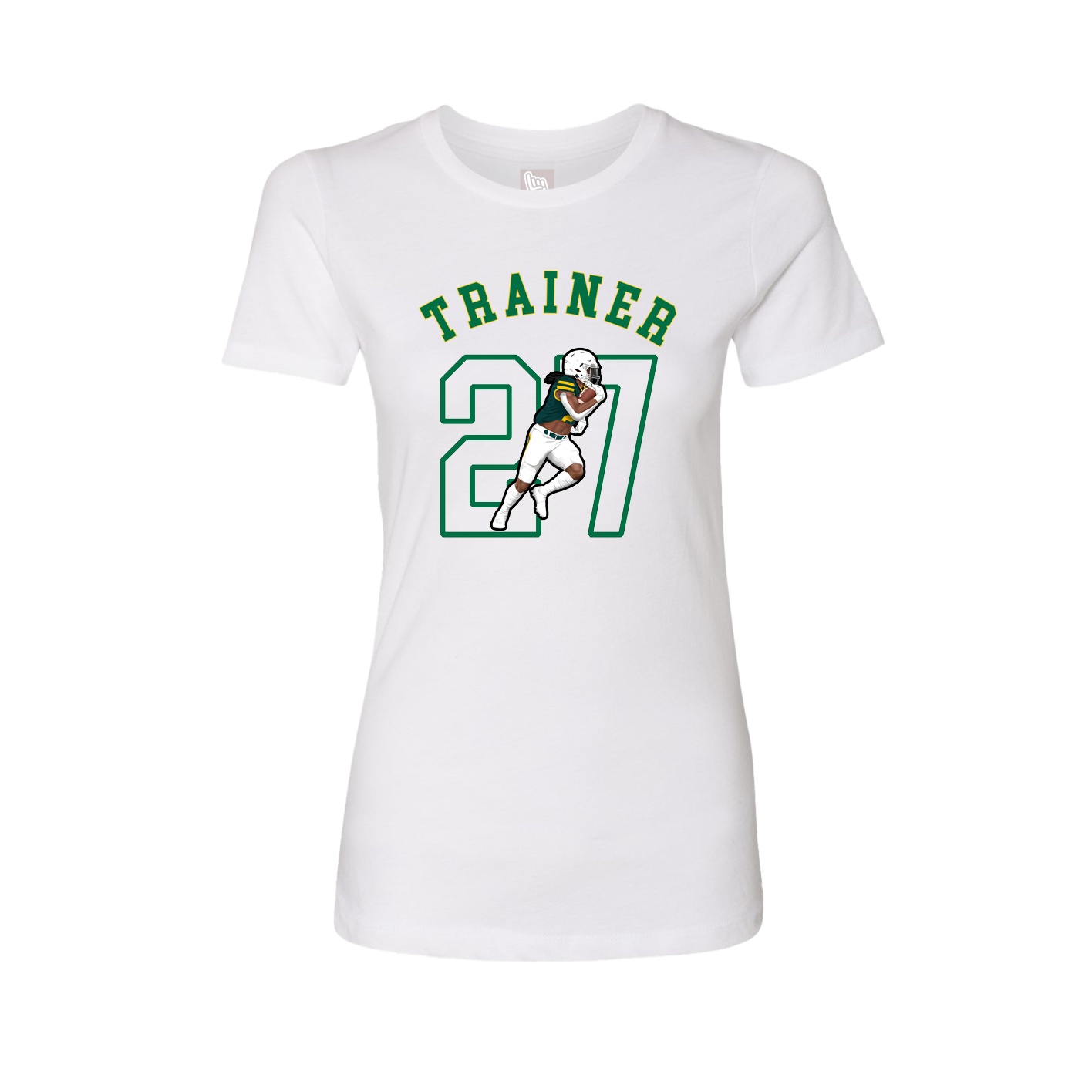 Fitted Women's Tee — Shirsey Arch in White