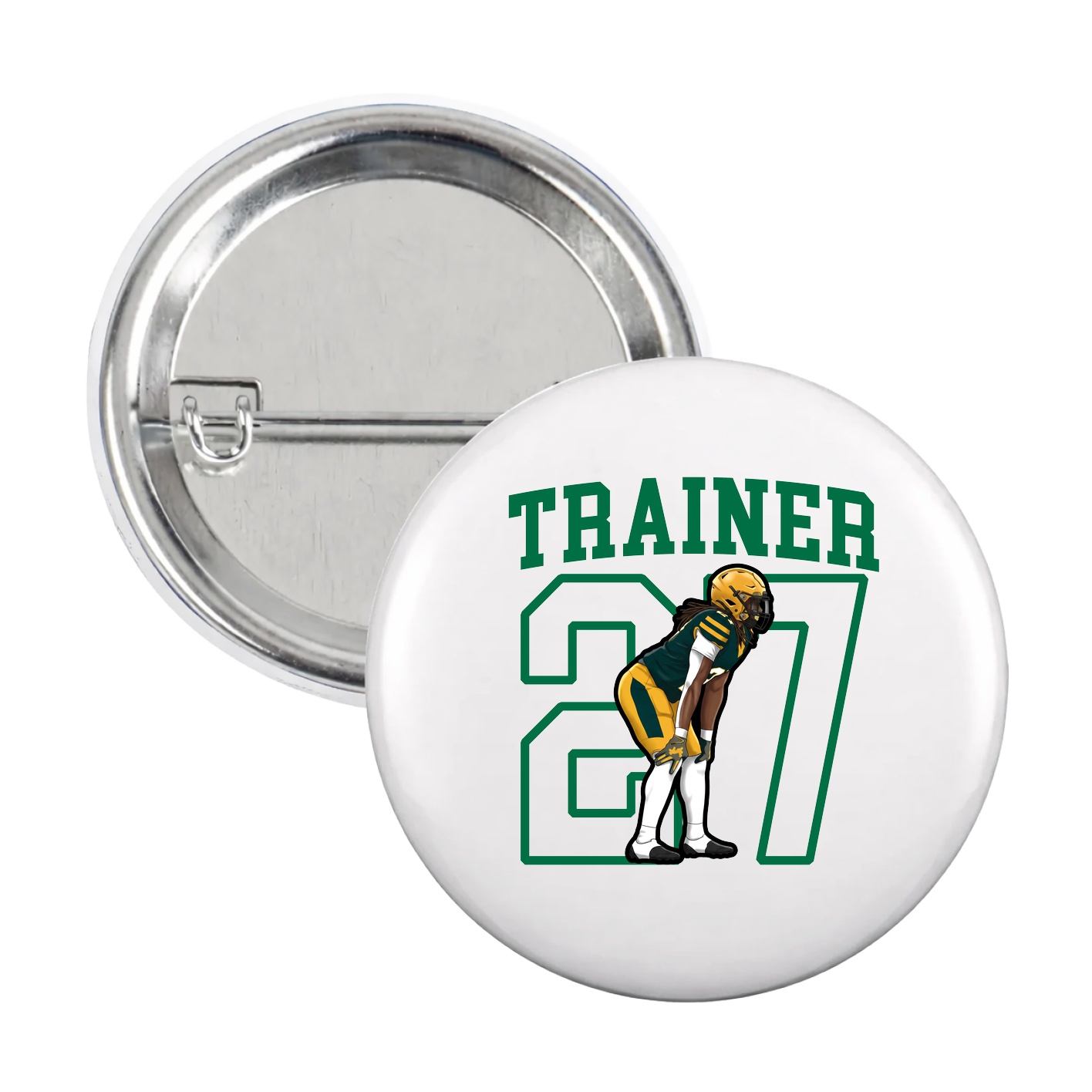 Game Day Button — Shirsey in White
