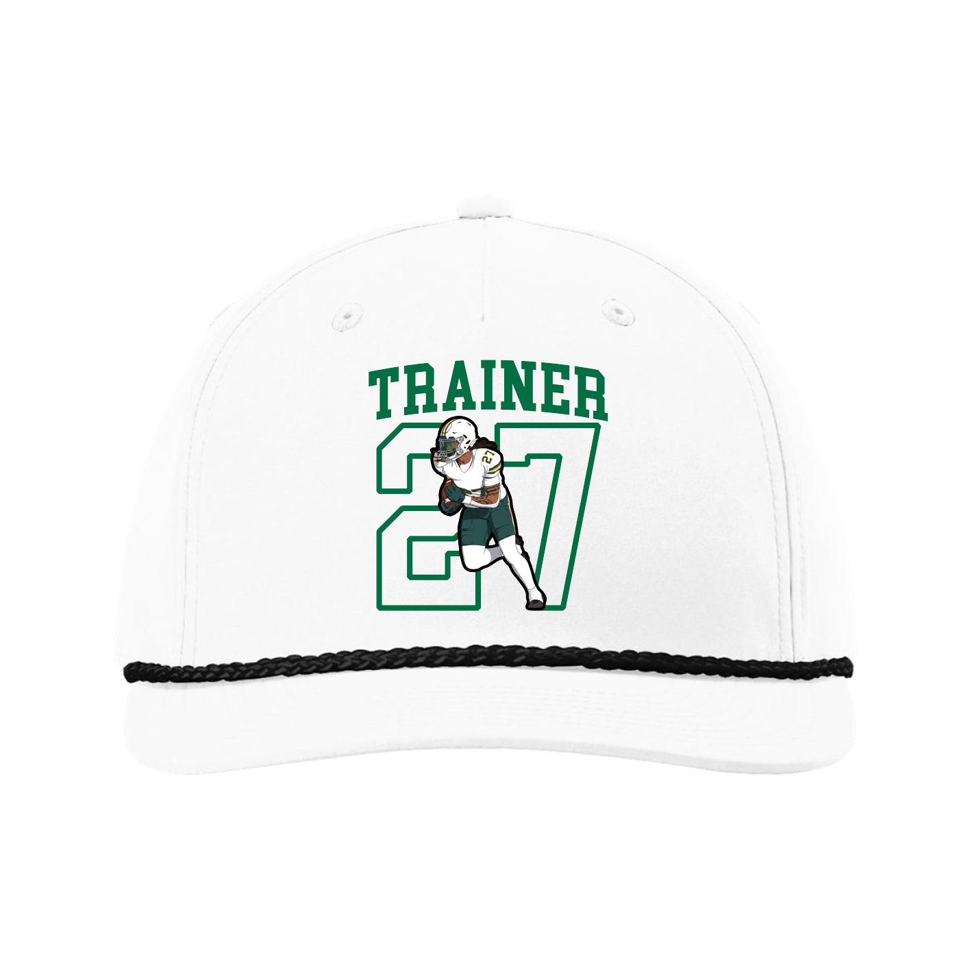 Five-Panel Classic Rope Cap — Shirsey in White
