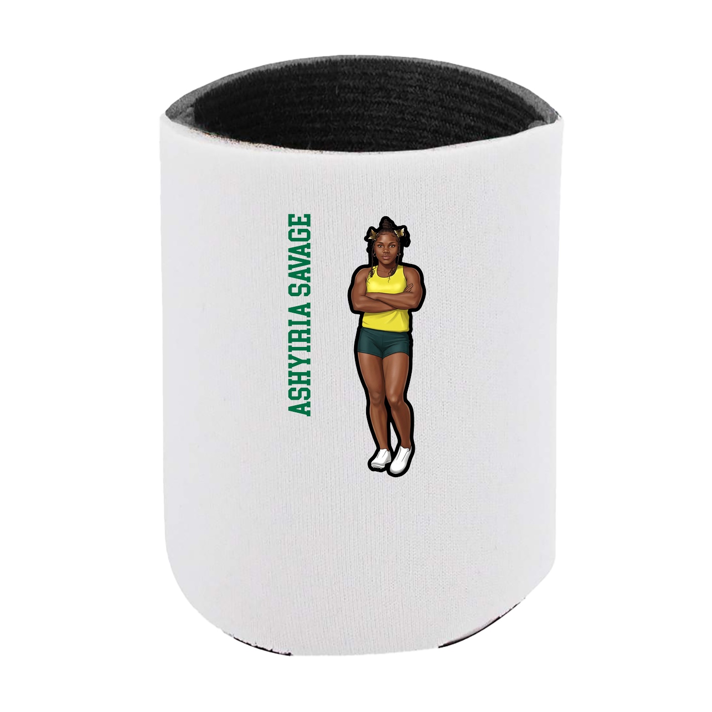 Can Holder — Name Vertical in White