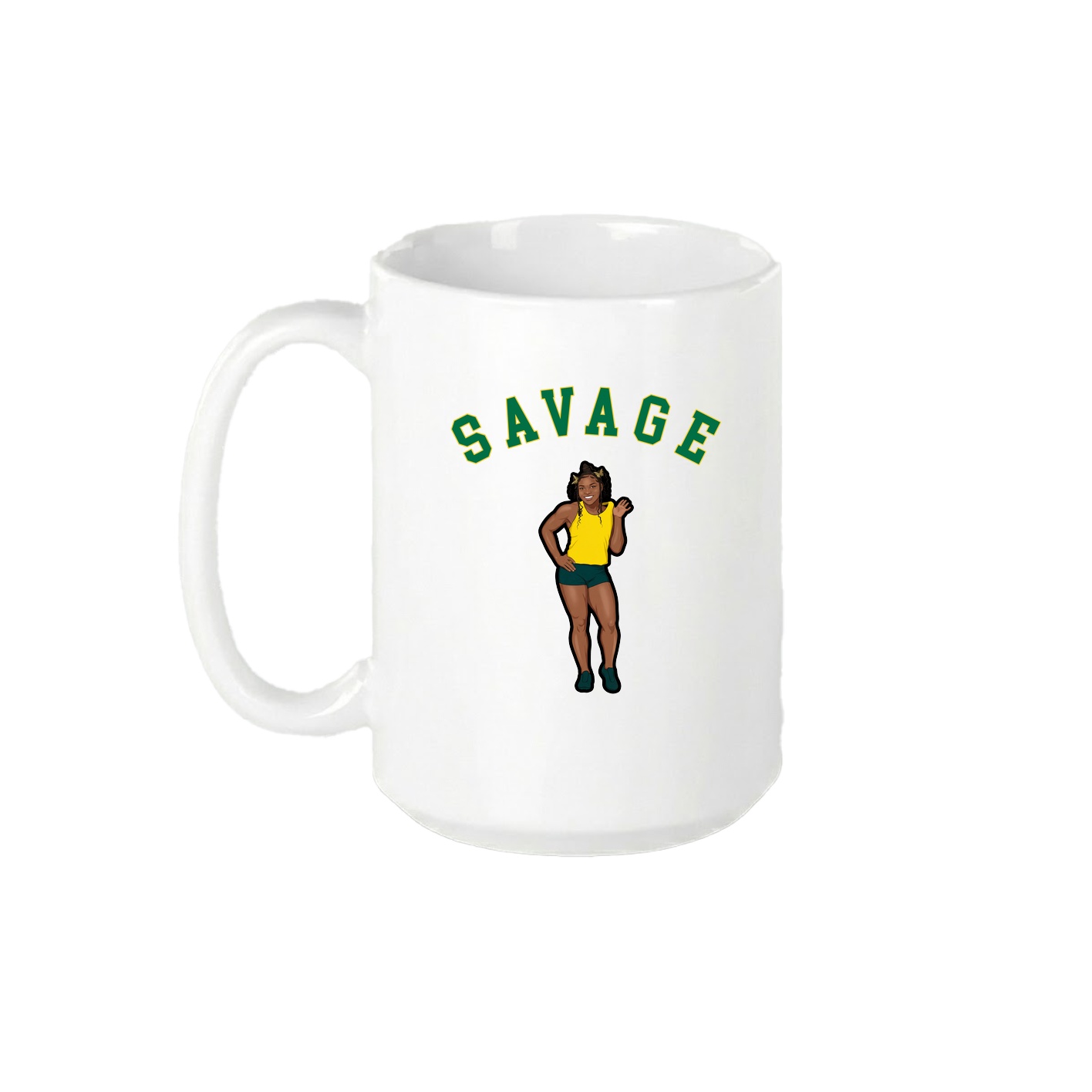 15oz Coffee Mug — Shirsey Arch in White